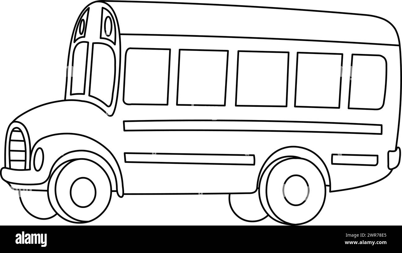 School Bus Coloring Page For Kids Cut Out Stock Images Pictures Alamy School Bus Coloring Page For Kids Cut Out Stock Images Pictures Alamy