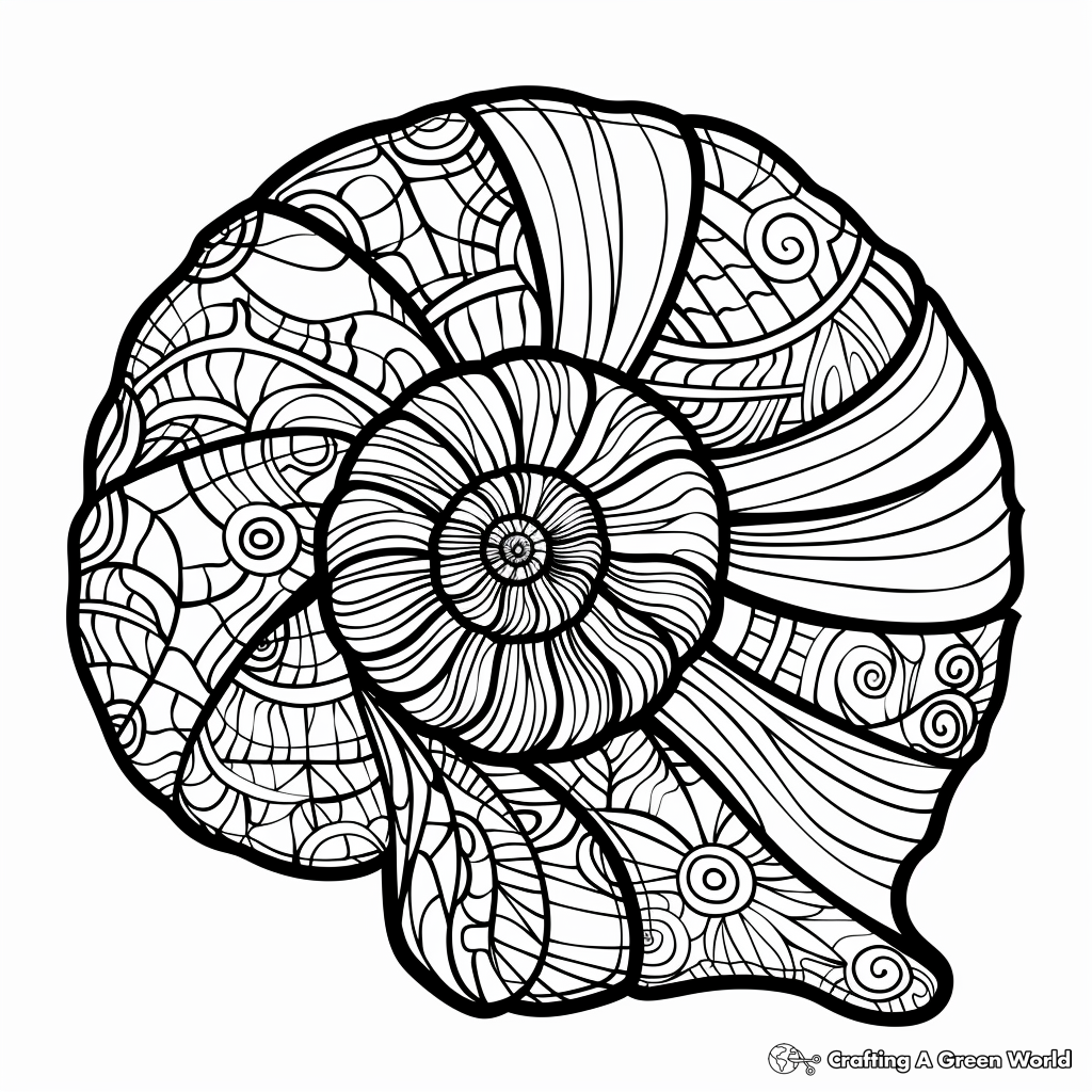 shell coloring pages shell coloring pages