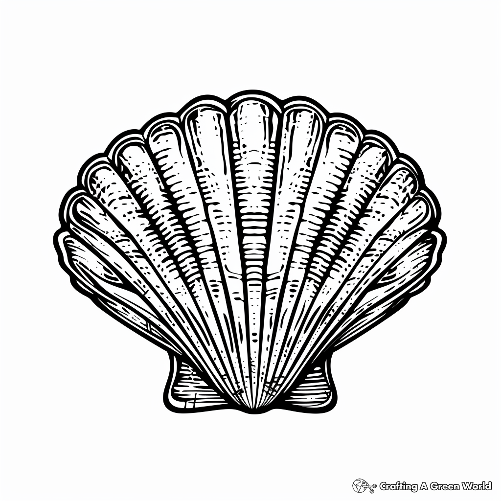 Seashell Coloring Pages Free Printable Seashell Coloring Pages Free Printable