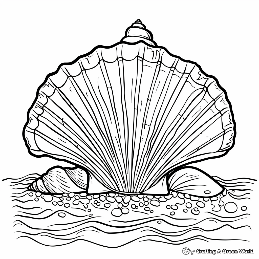 Seashell Coloring Pages Free Printable 