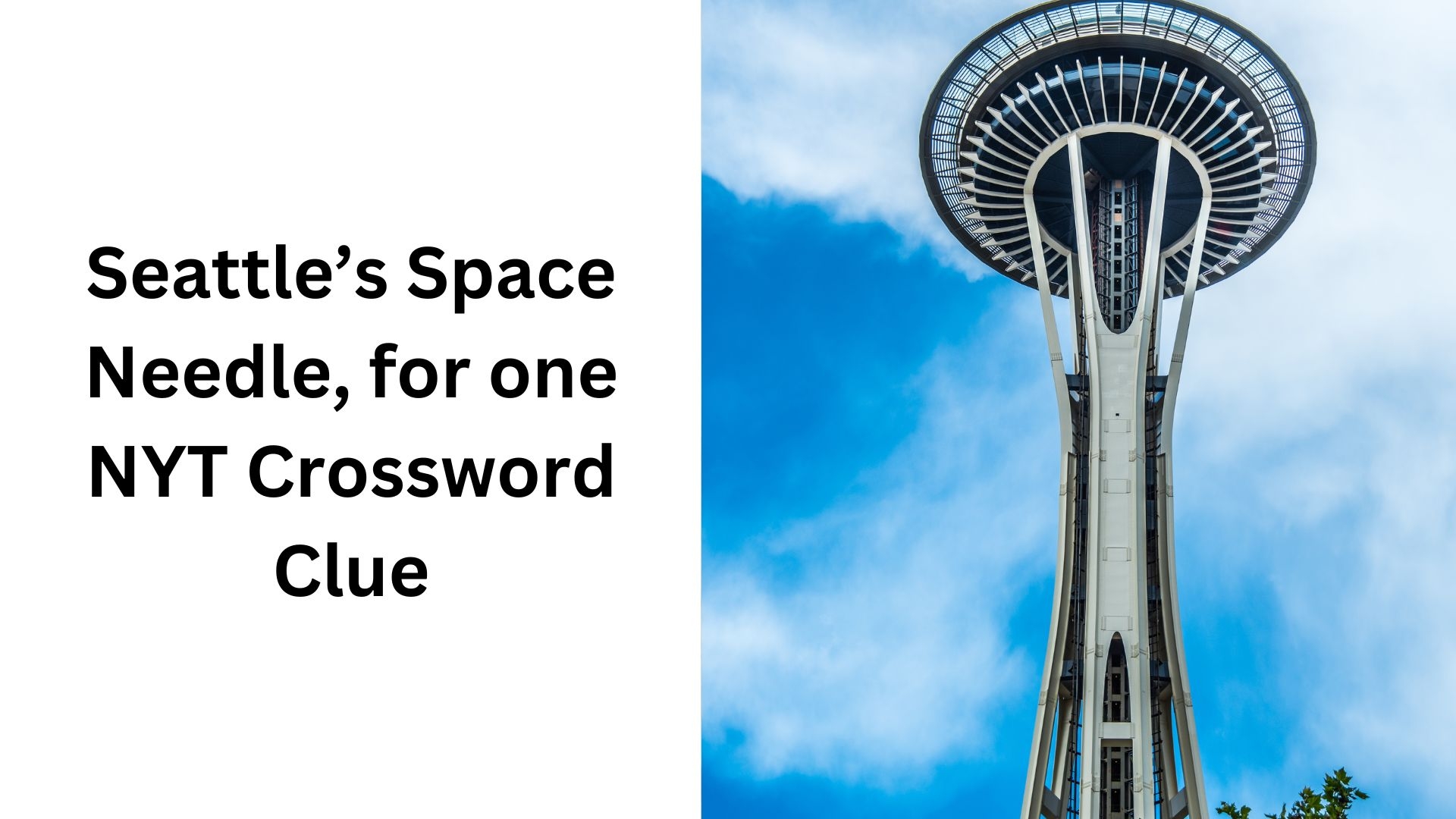 Seattle s Space Needle For One NYT Crossword Clue January 19 2025