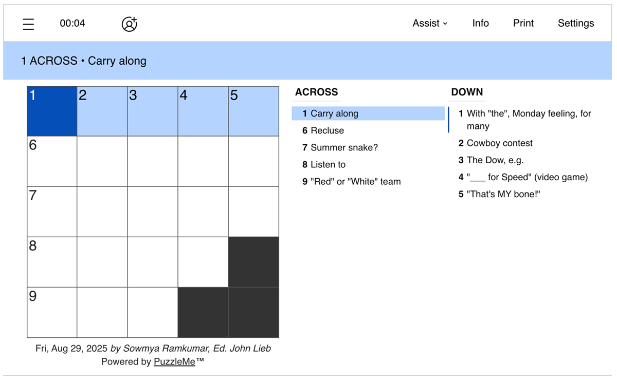 Seattle Times New Crossword Answers Today UPDATED Try Hard Guides