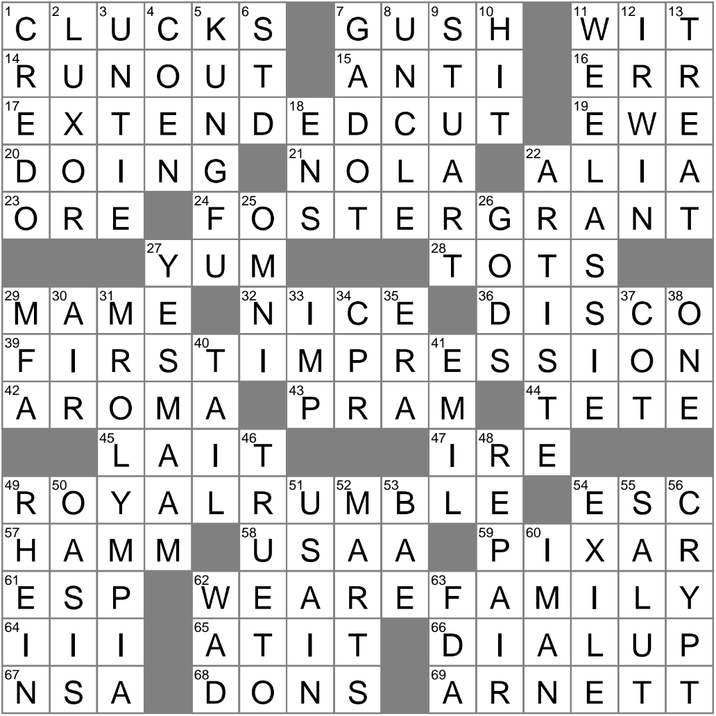 Sell Every Last Copy Crossword Clue Archives LAXCrossword