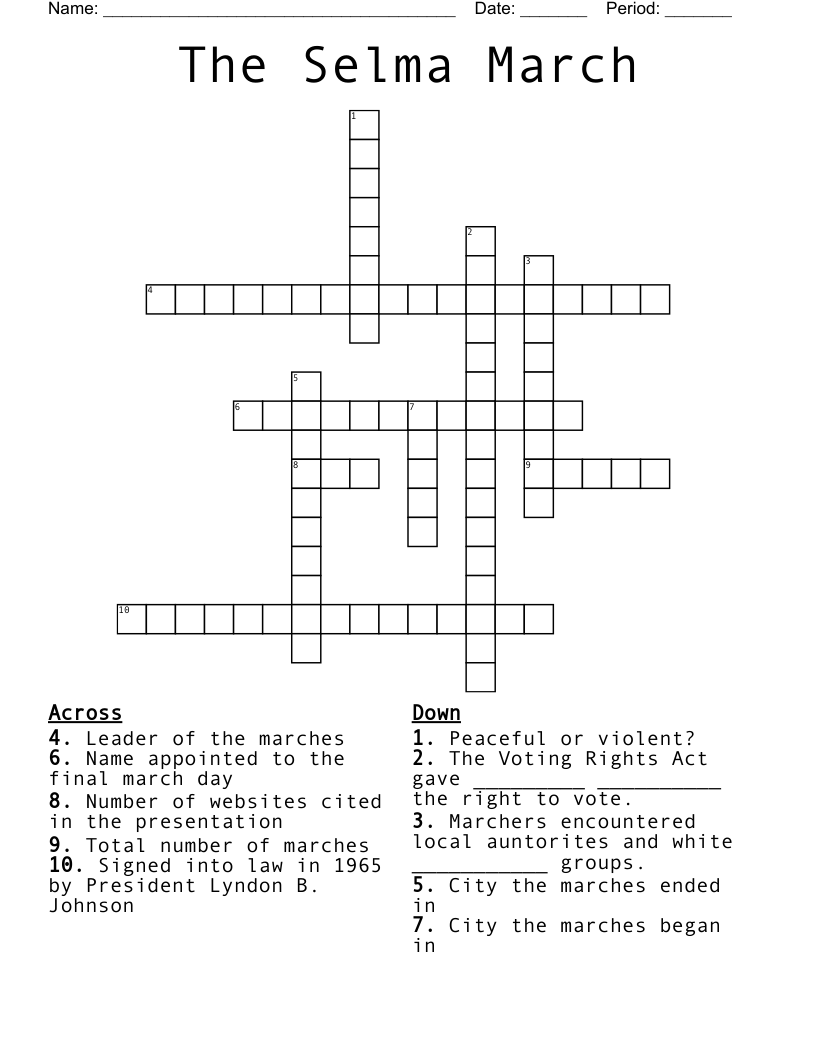 Selma Director Crossword Clue Selma Director Crossword Clue