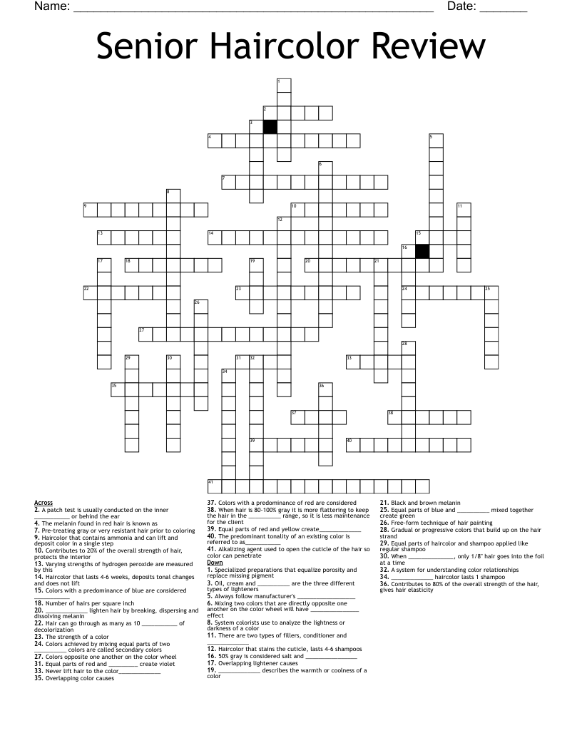 reddish brown crossword clue