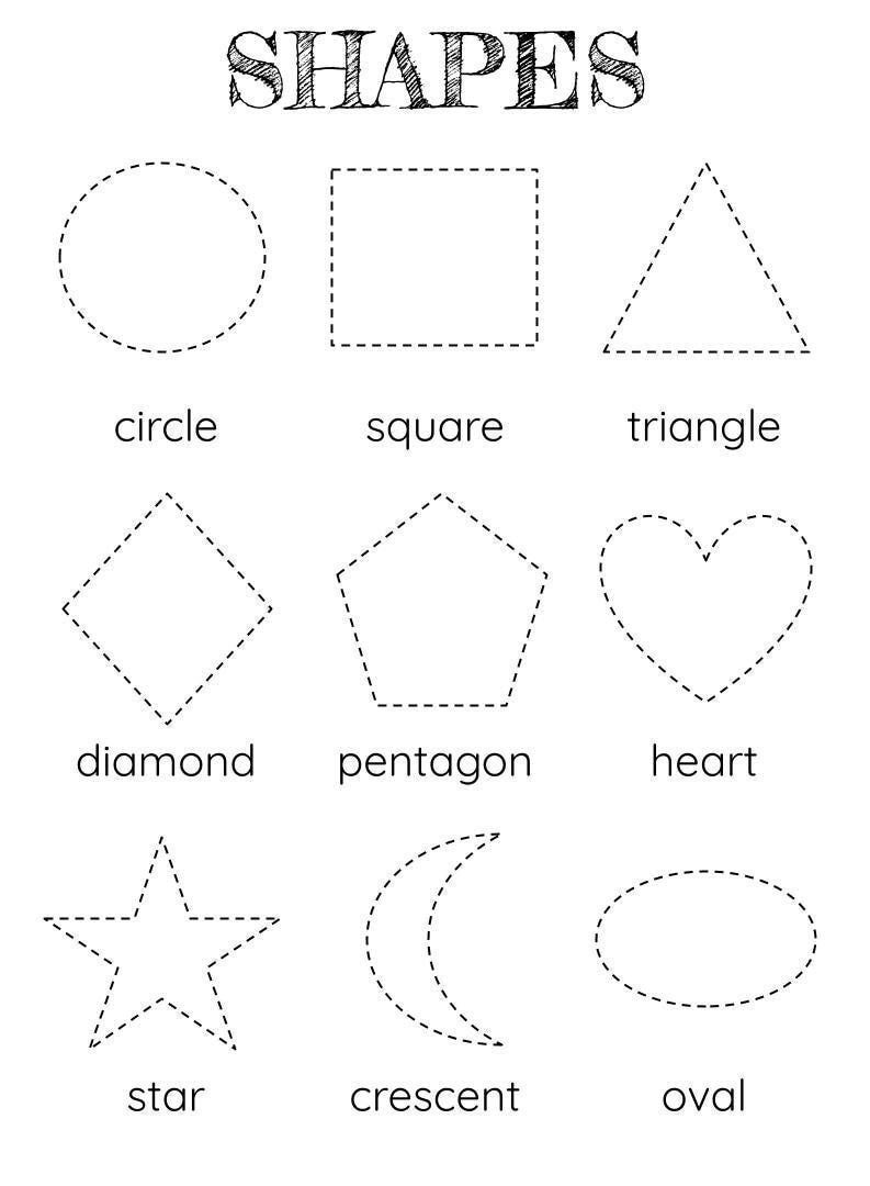 shape worksheets for preschoolers