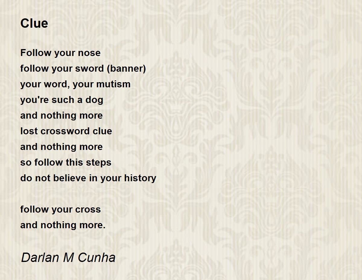 lyric poem crossword clue