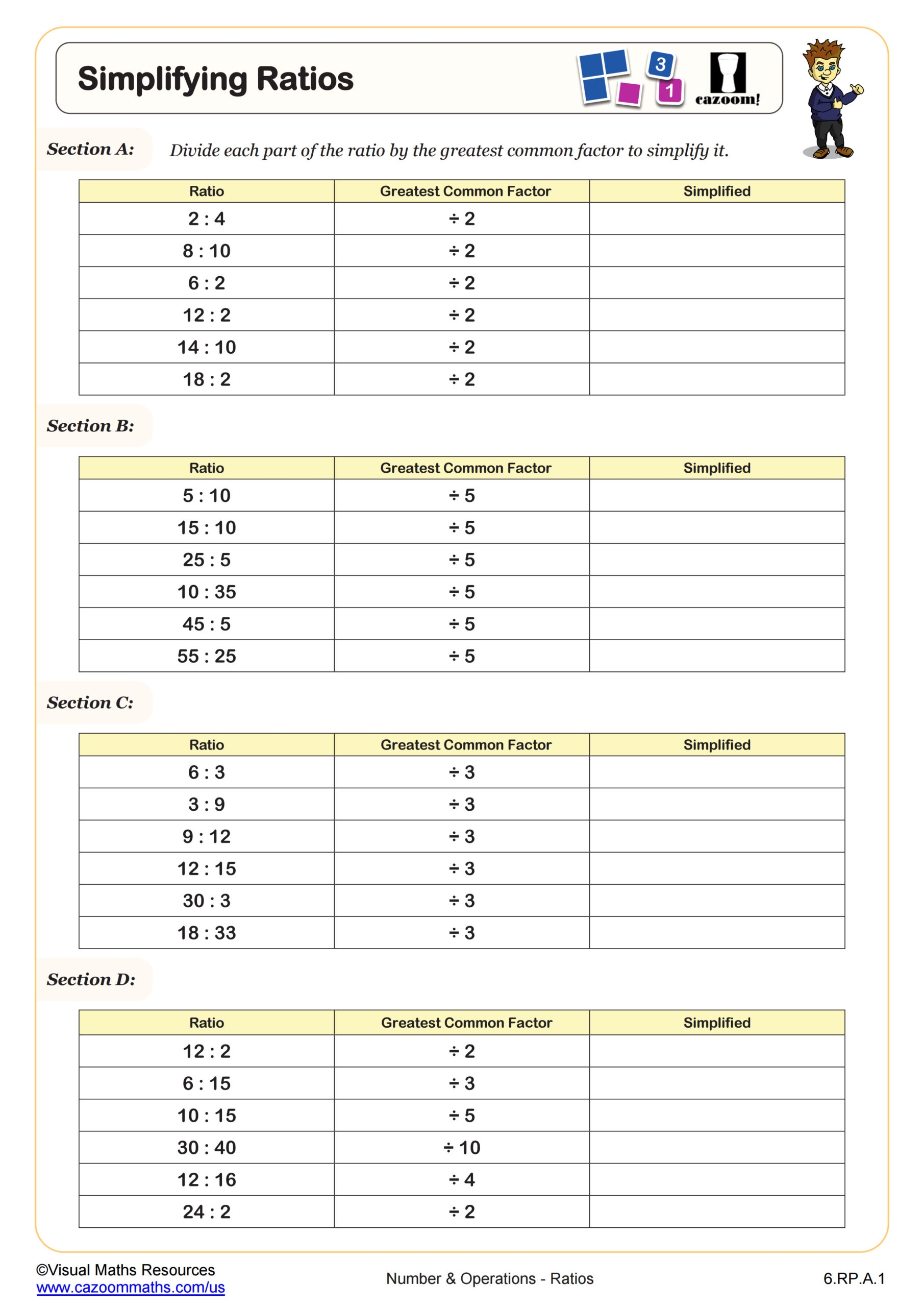 ratio worksheets grade 6 ratio worksheets grade 6