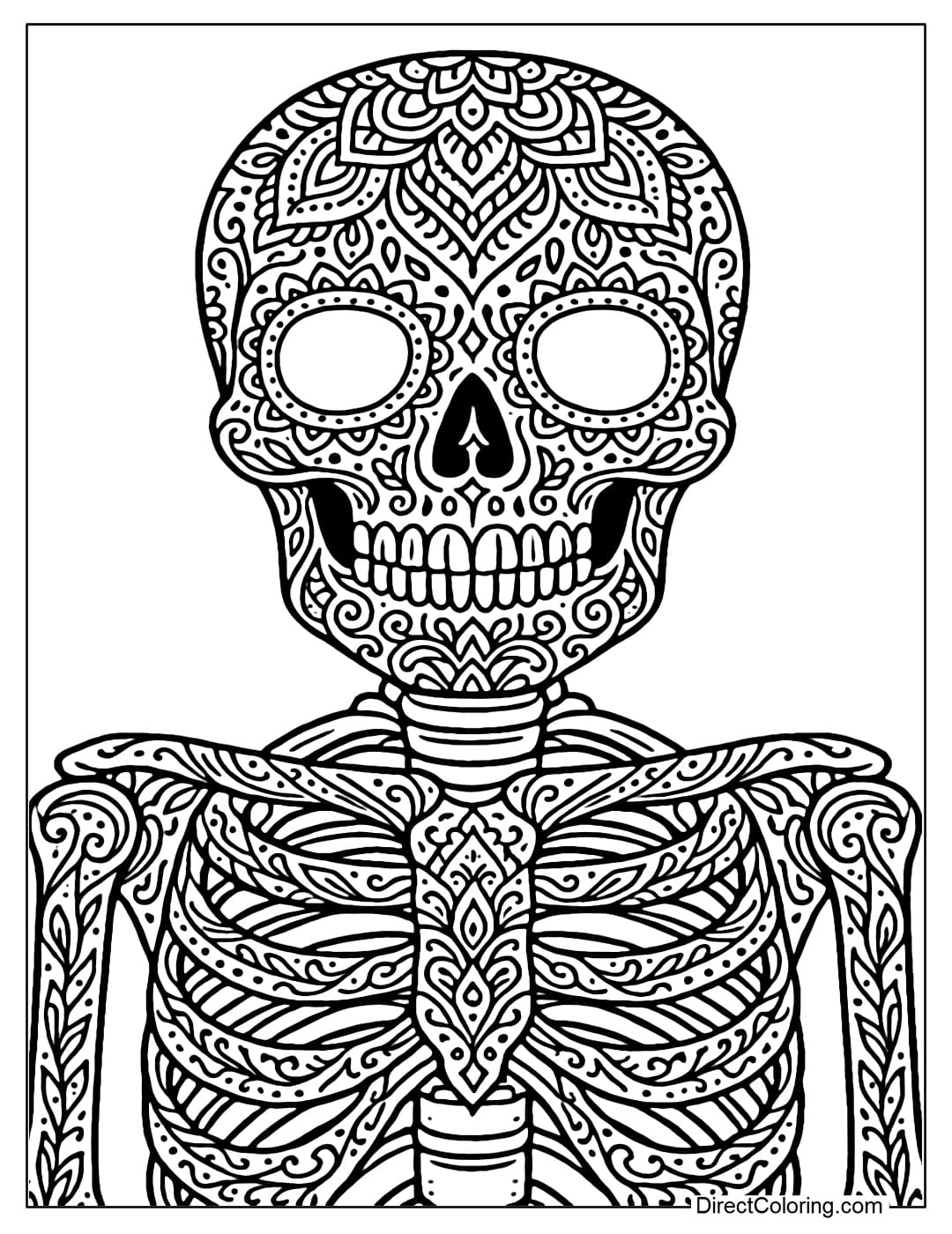coloring pages of skeletons coloring pages of skeletons