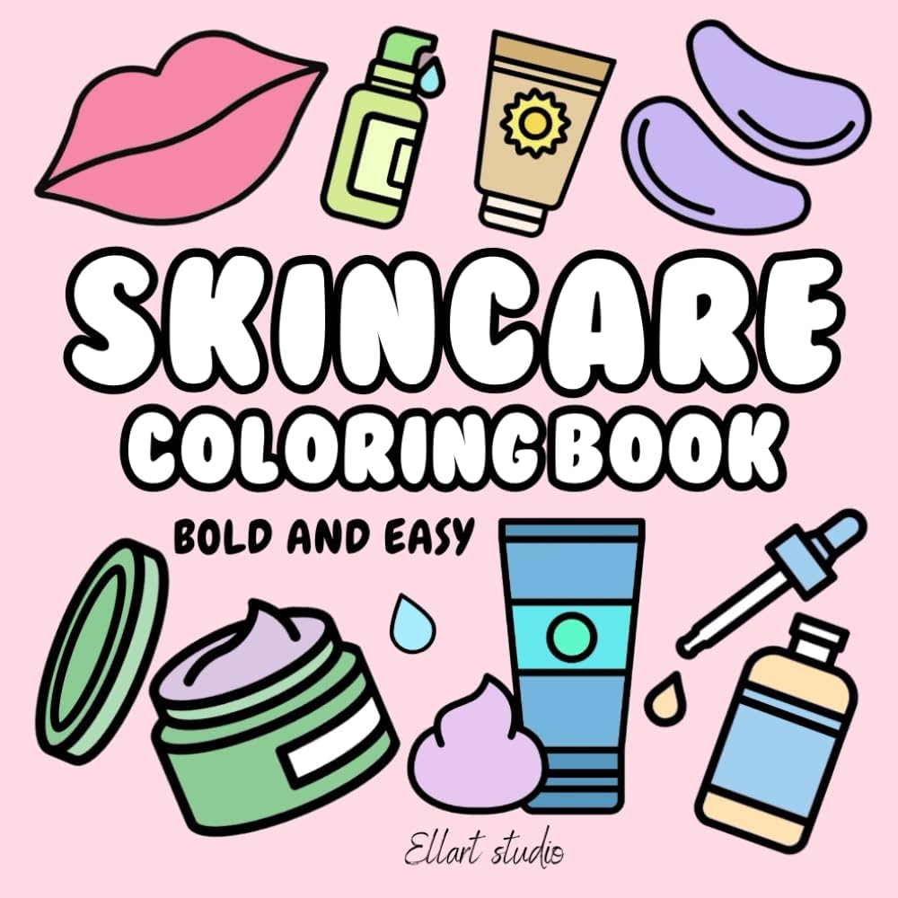 skin care coloring pages