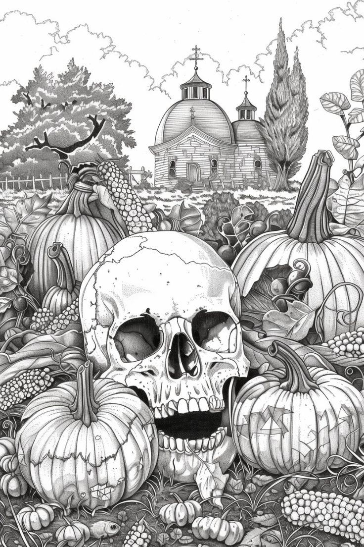 halloween coloring pages for adults