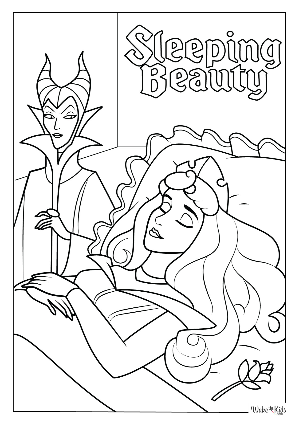 Sleeping Beauty Coloring Pages Free Printable PDFs WakeTheKids