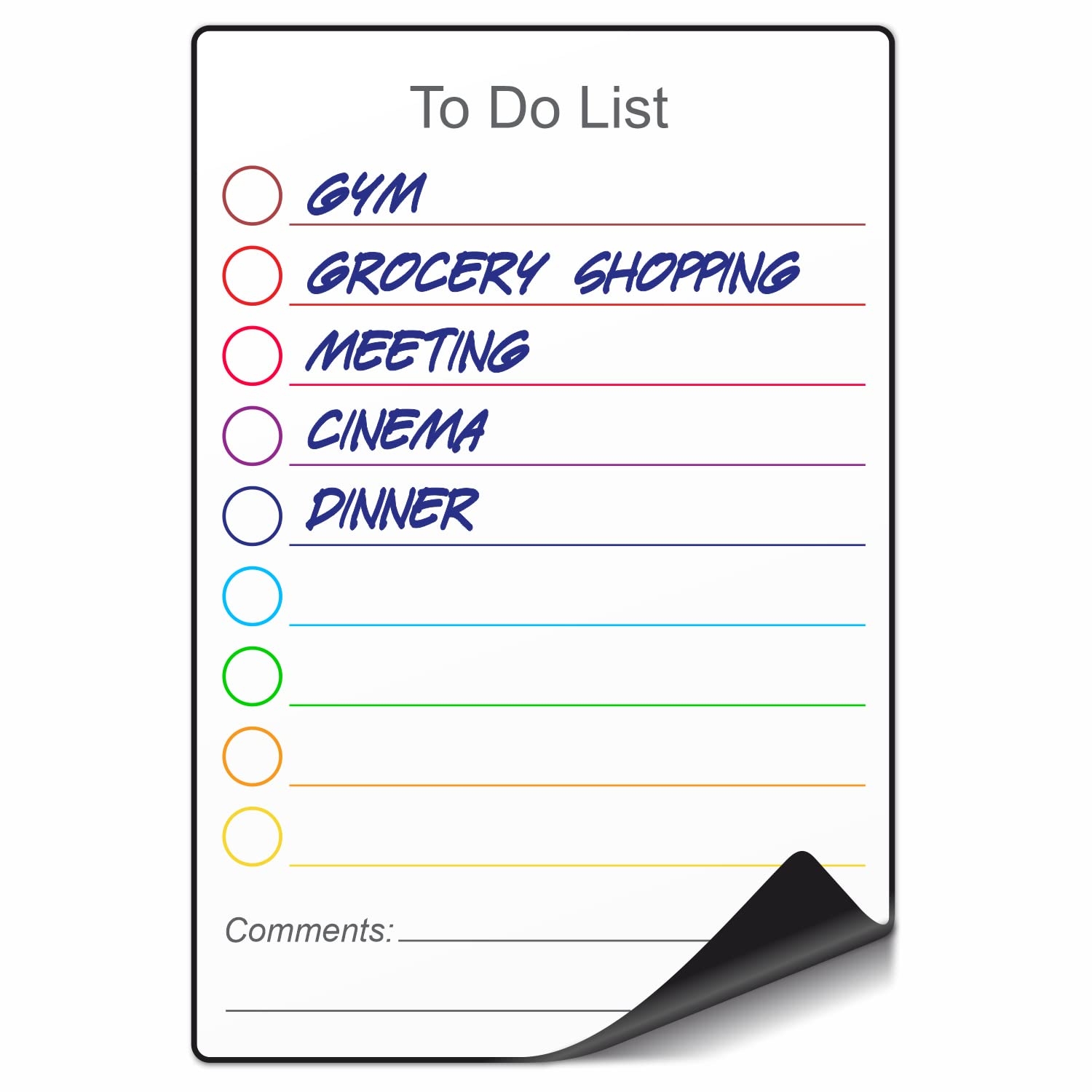 Small Magnetic To Do List White Board For Fridge A5 Lined Dry Erase Todo List For Small Magnetic To Do List White Board For Fridge A5 Lined Dry Erase Todo List For
