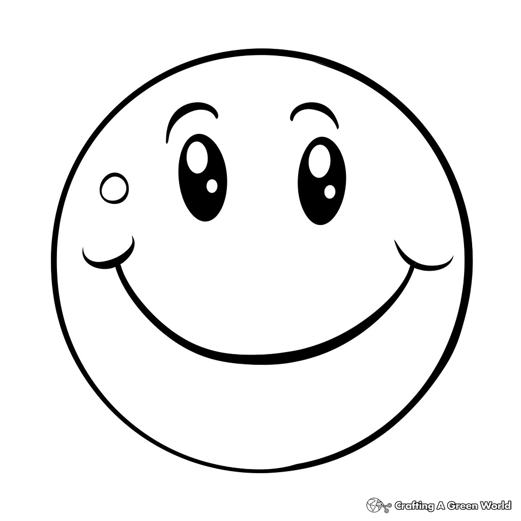 Smiley Face Coloring Pages Free Printable 