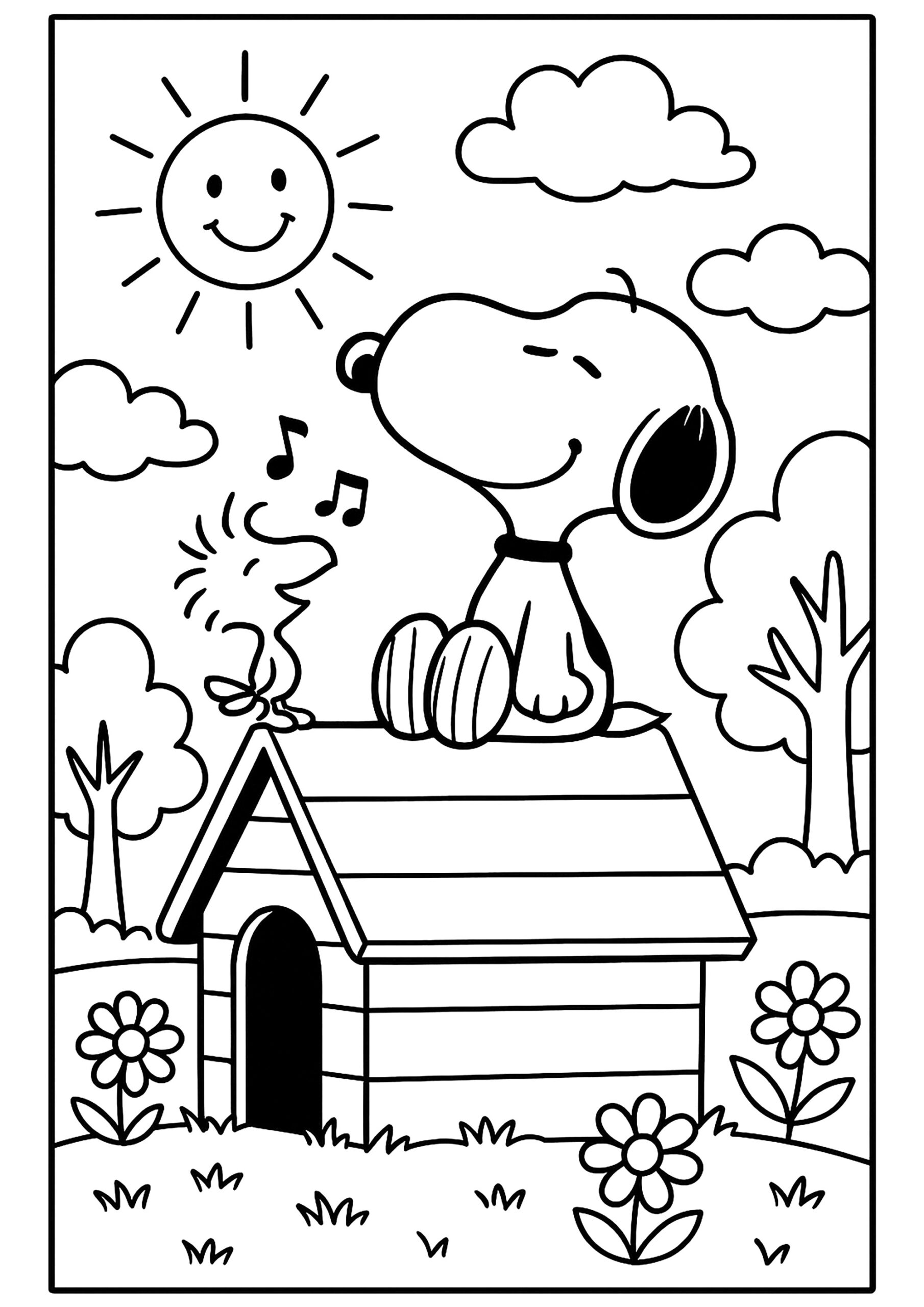 coloring pages of snoopy coloring pages of snoopy