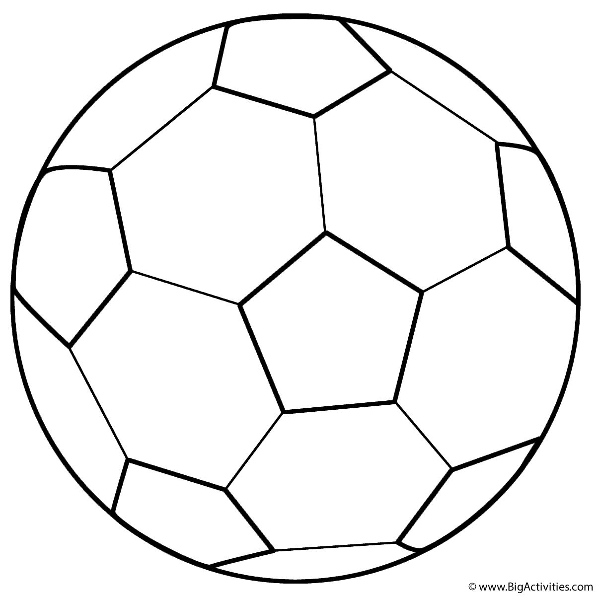 Soccer Ball Coloring Page Sports Soccer Ball Coloring Page Sports