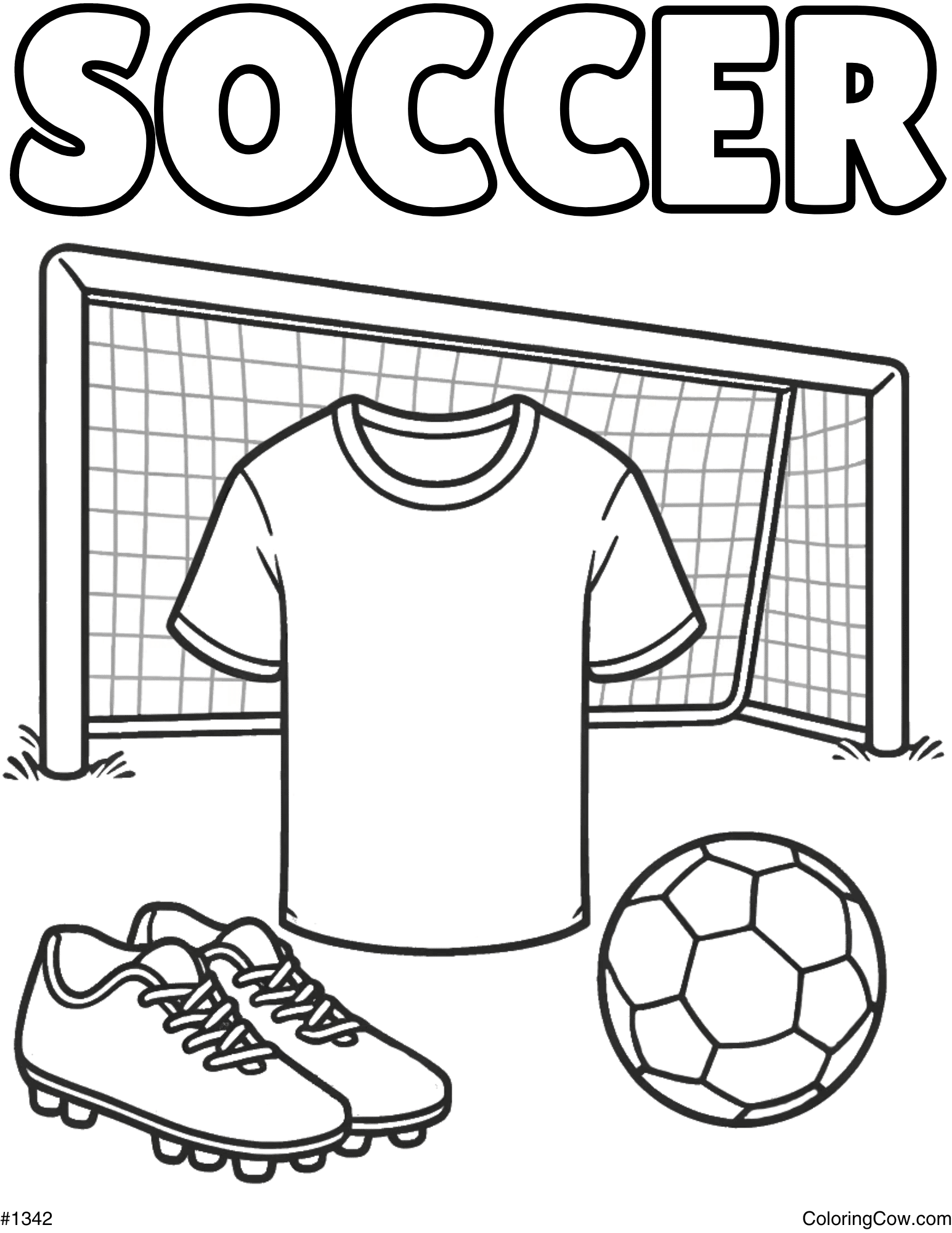 Soccer Coloring Page Soccer Coloring Page