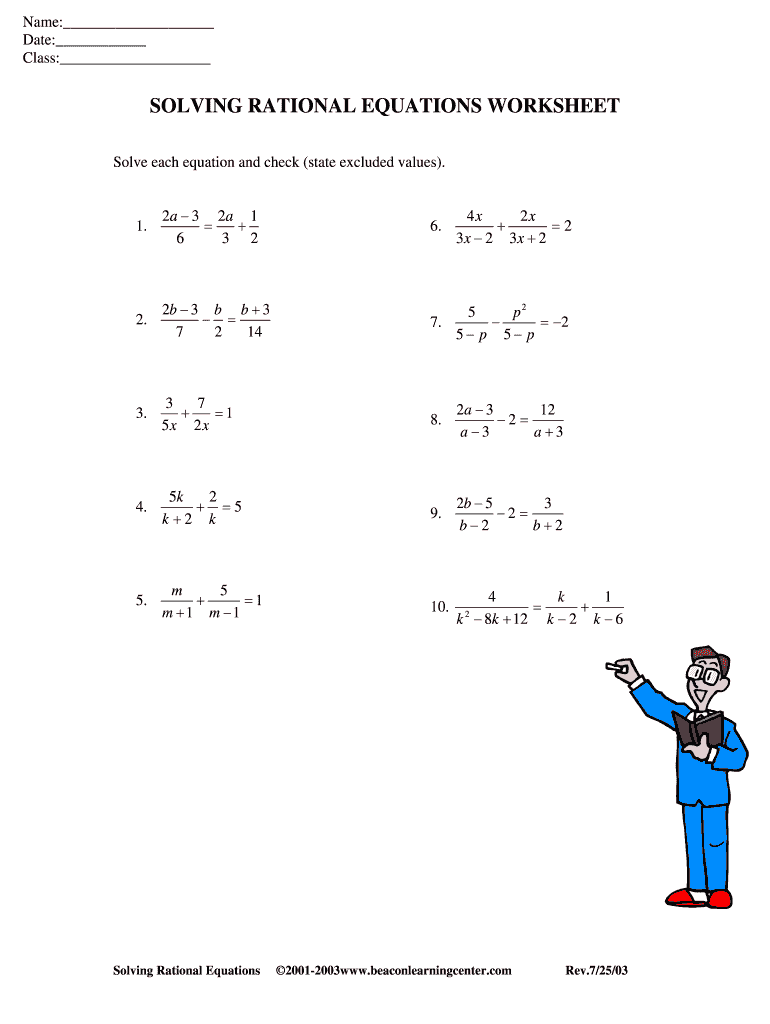 Solving Rational Equations Worksheet With Answers Pdf Fill Worksheets Library Solving Rational Equations Worksheet With Answers Pdf Fill Worksheets Library
