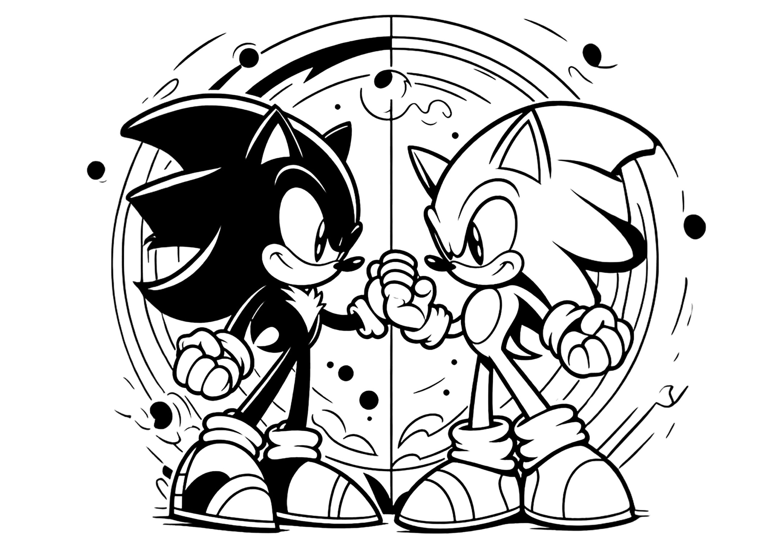 sonic coloring pages free printable