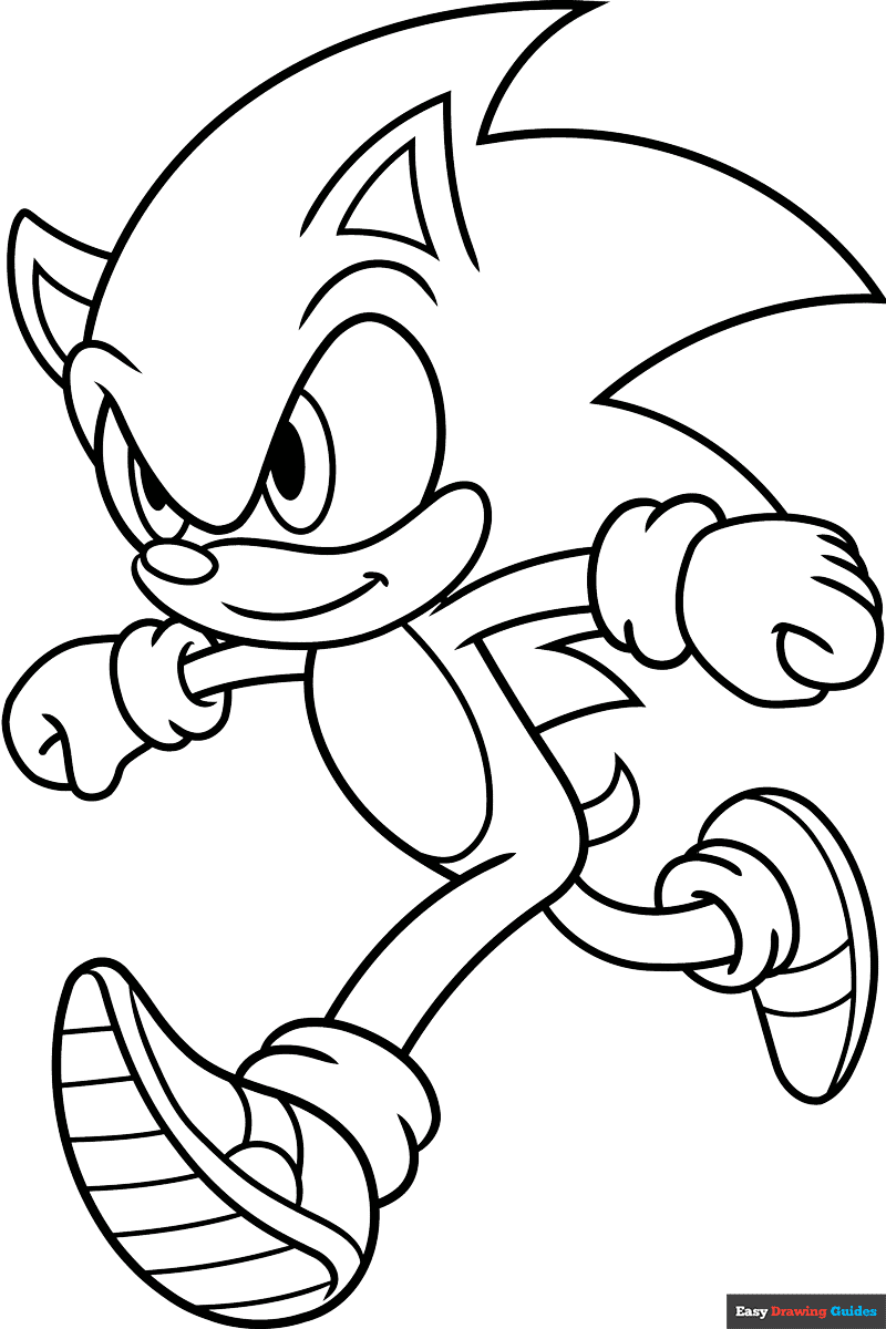 coloring pages of sonic coloring pages of sonic