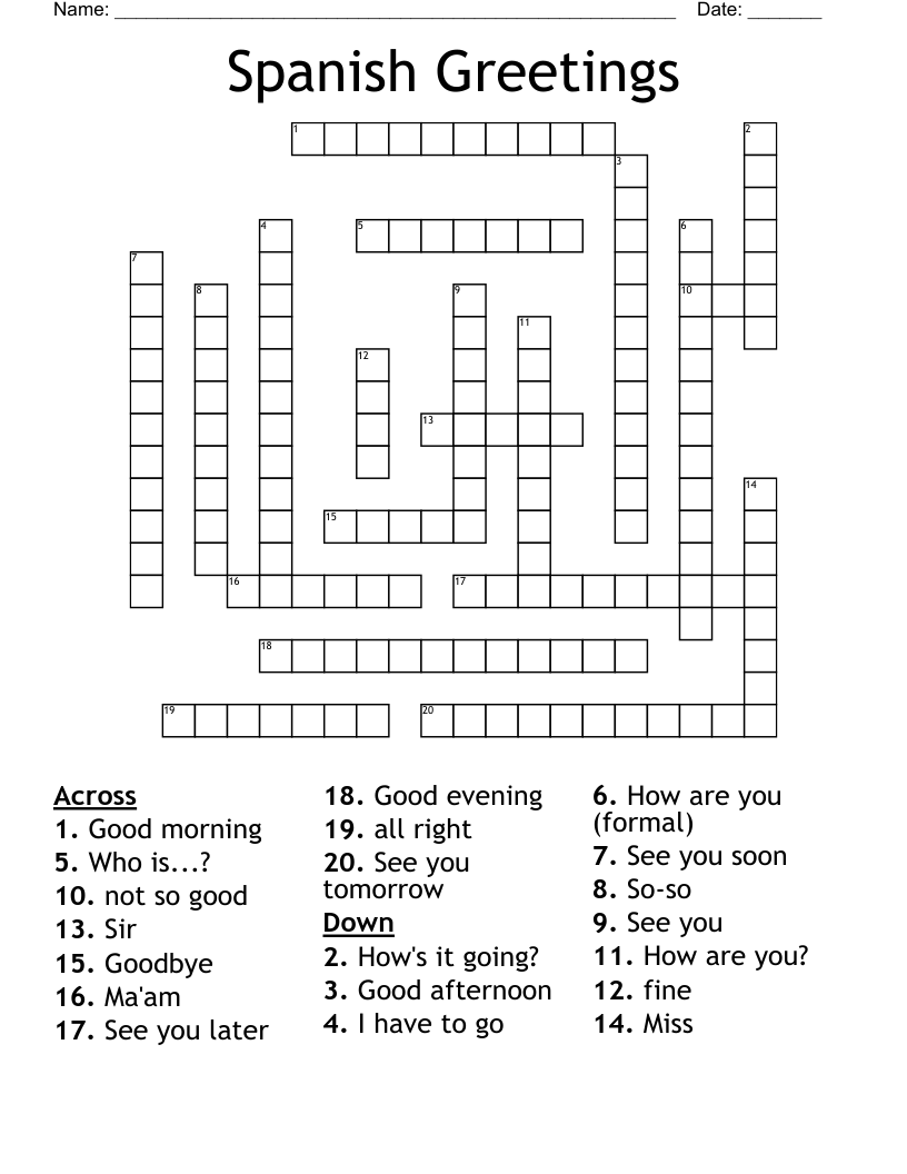 spanish that crossword clue spanish that crossword clue