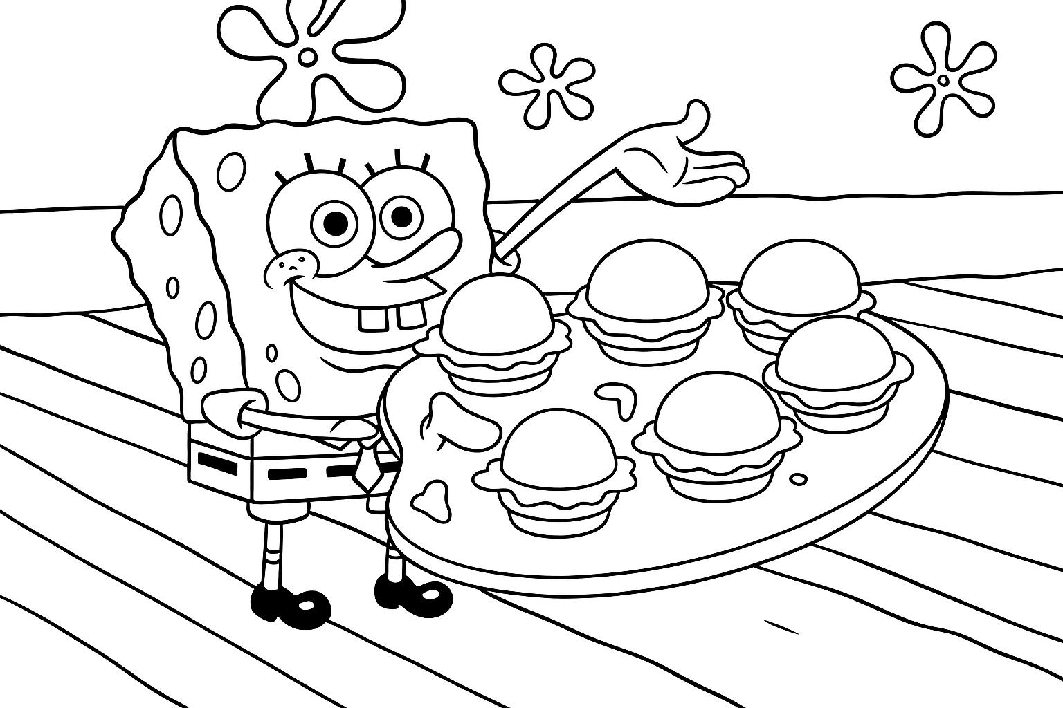 spongebob coloring pages printable