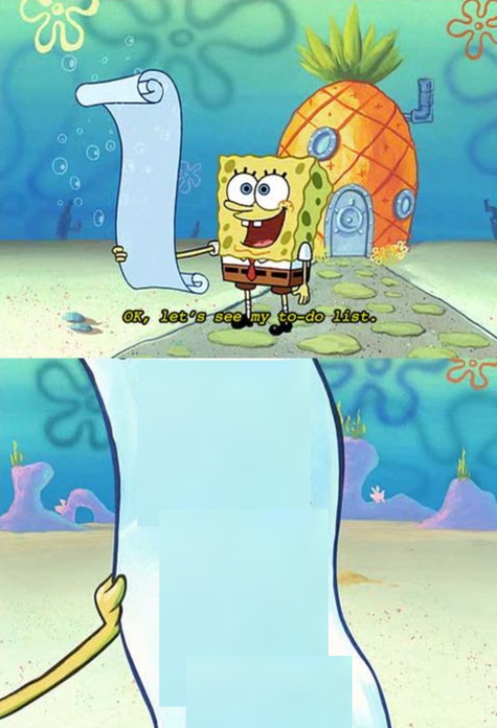Spongebob To do List Blank Template Imgflip