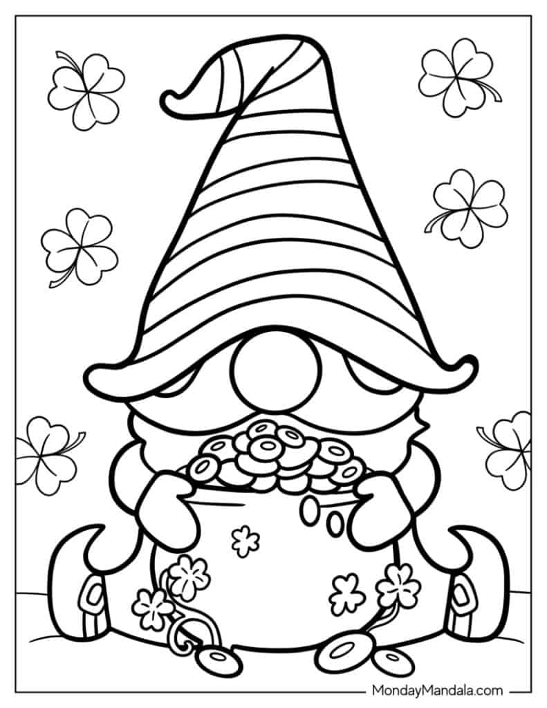 leprechaun coloring page