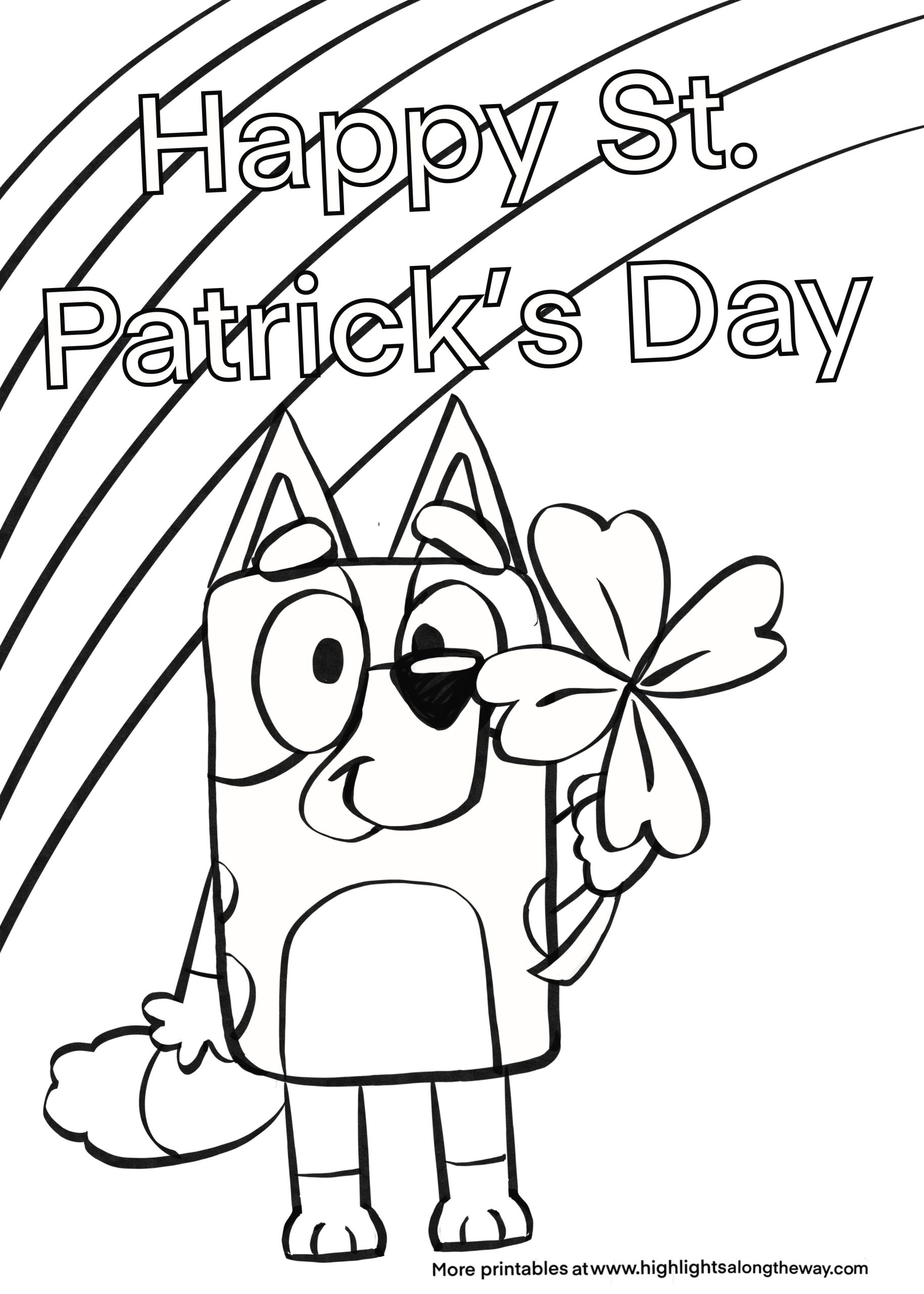 st patricks coloring pages