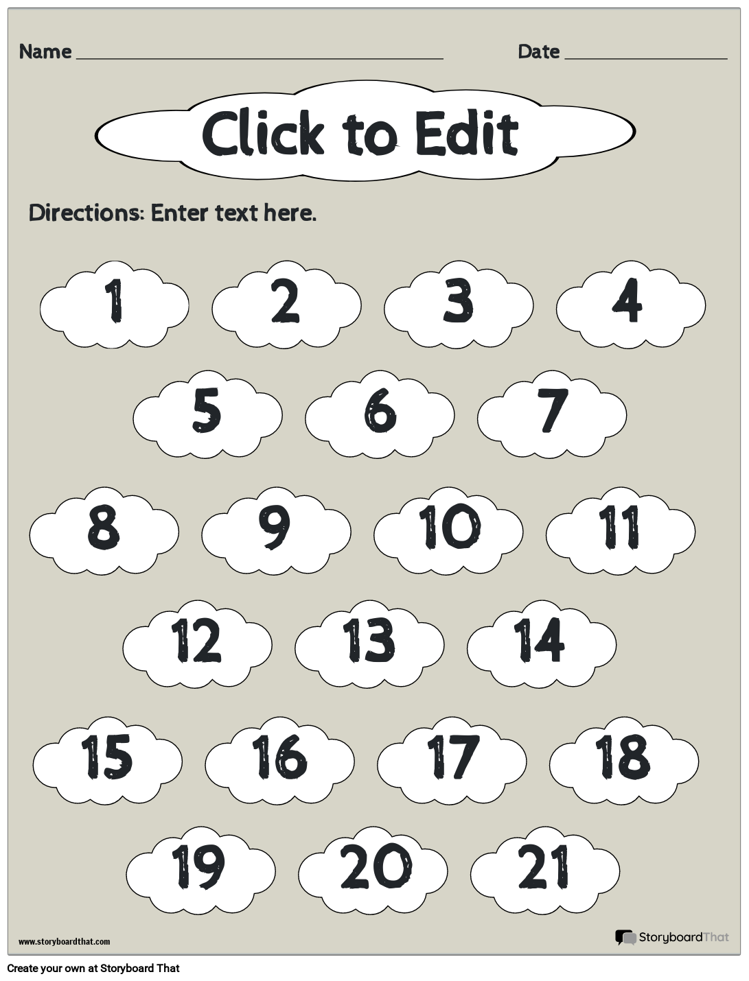Storyboard That Free Even Odd Number Worksheets