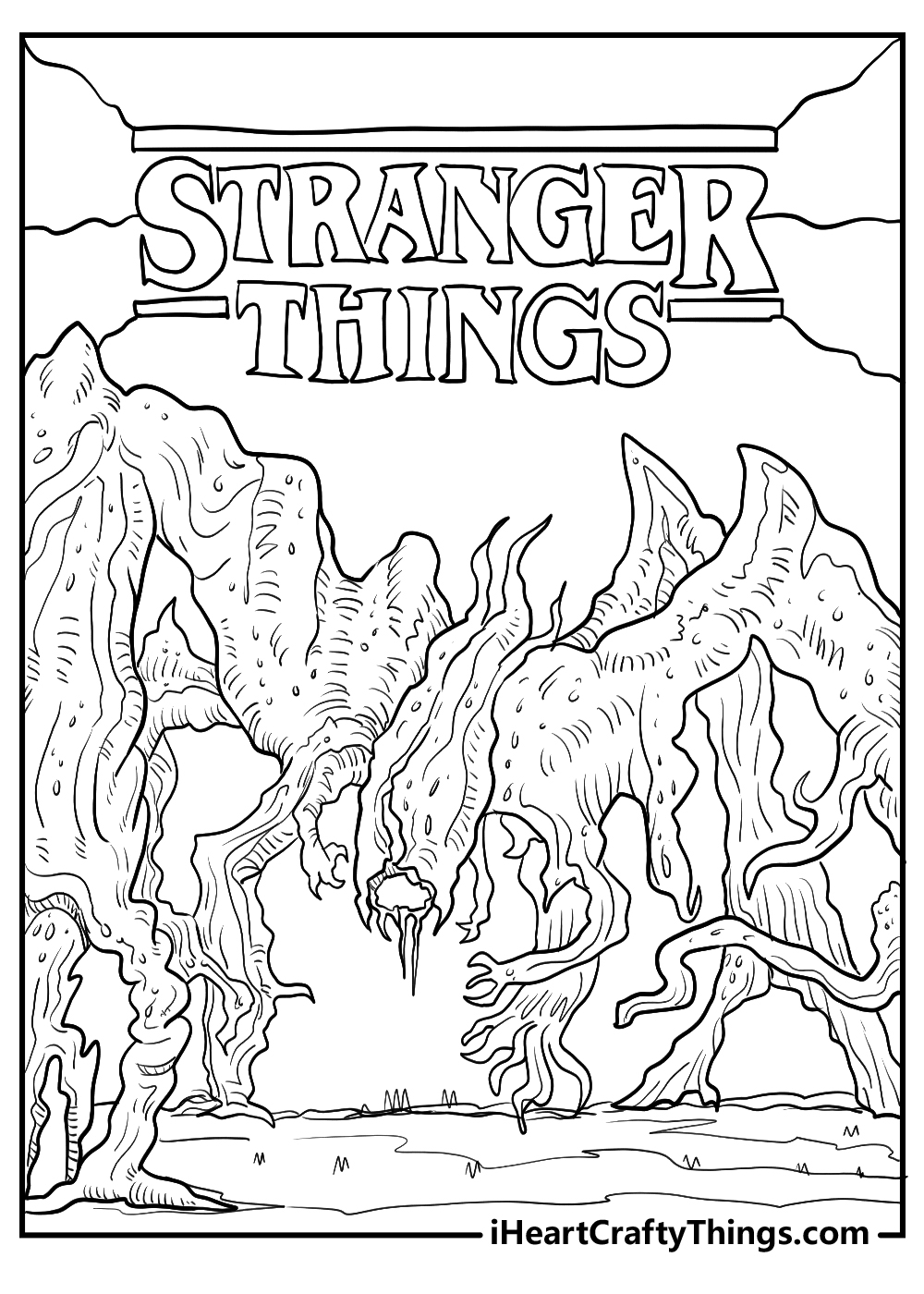 Stranger Things Coloring Pages 15 Free PDF Printables 
