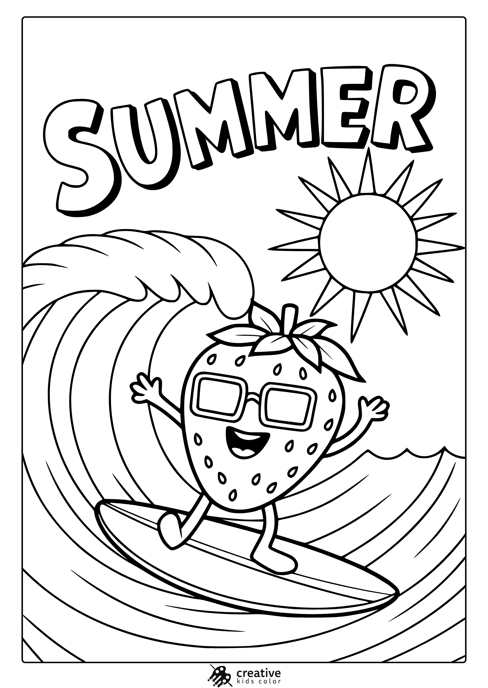summer printable coloring pages summer printable coloring pages