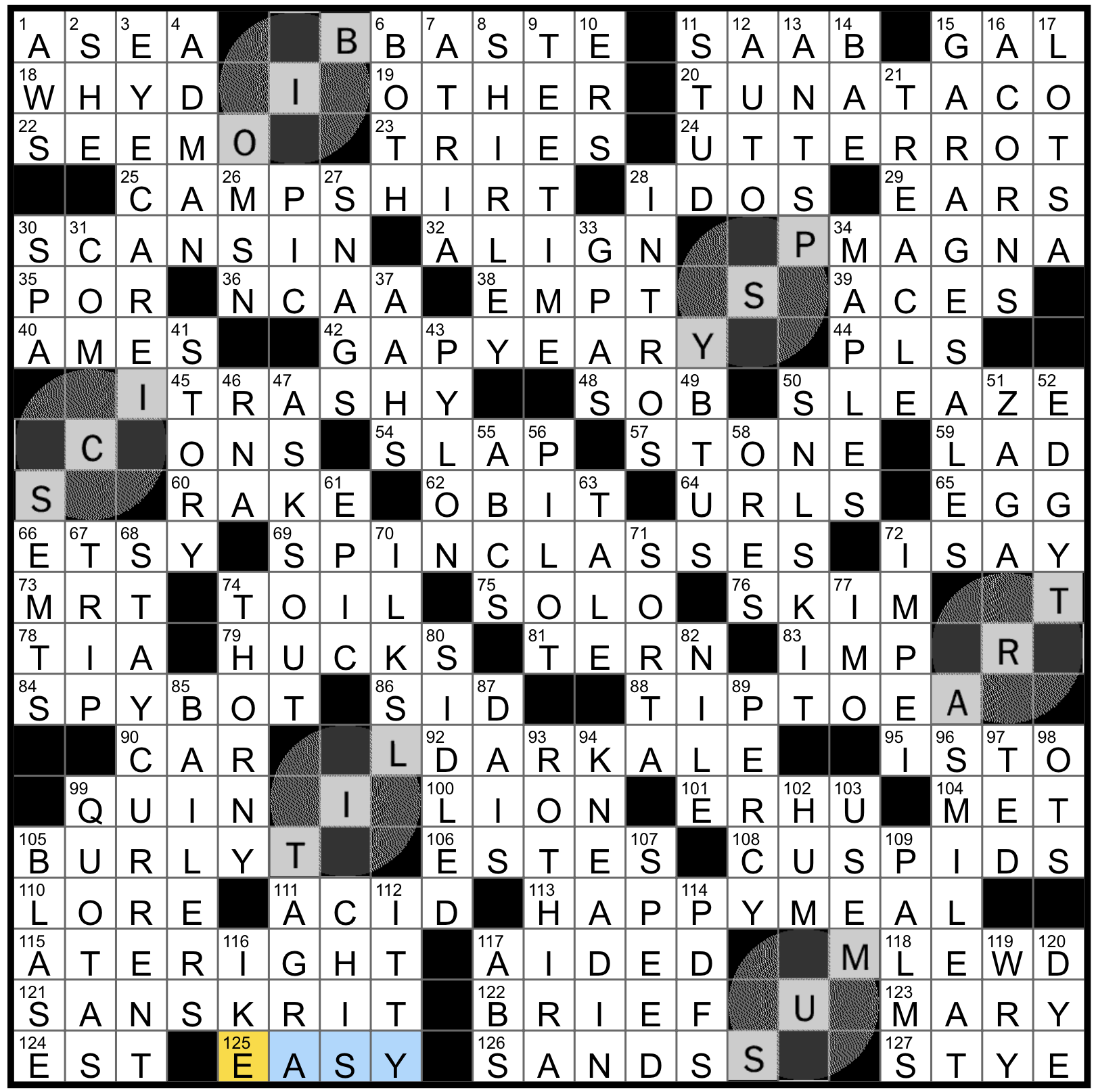 place nyt crossword