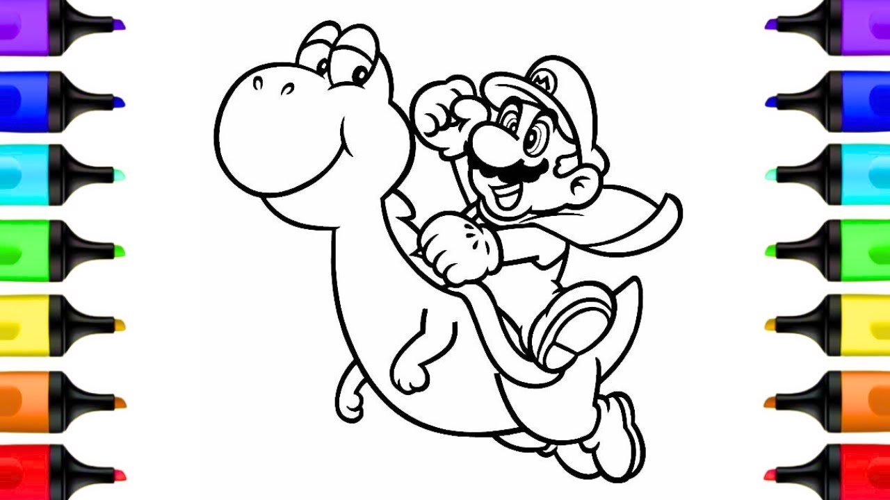coloring page mario coloring page mario