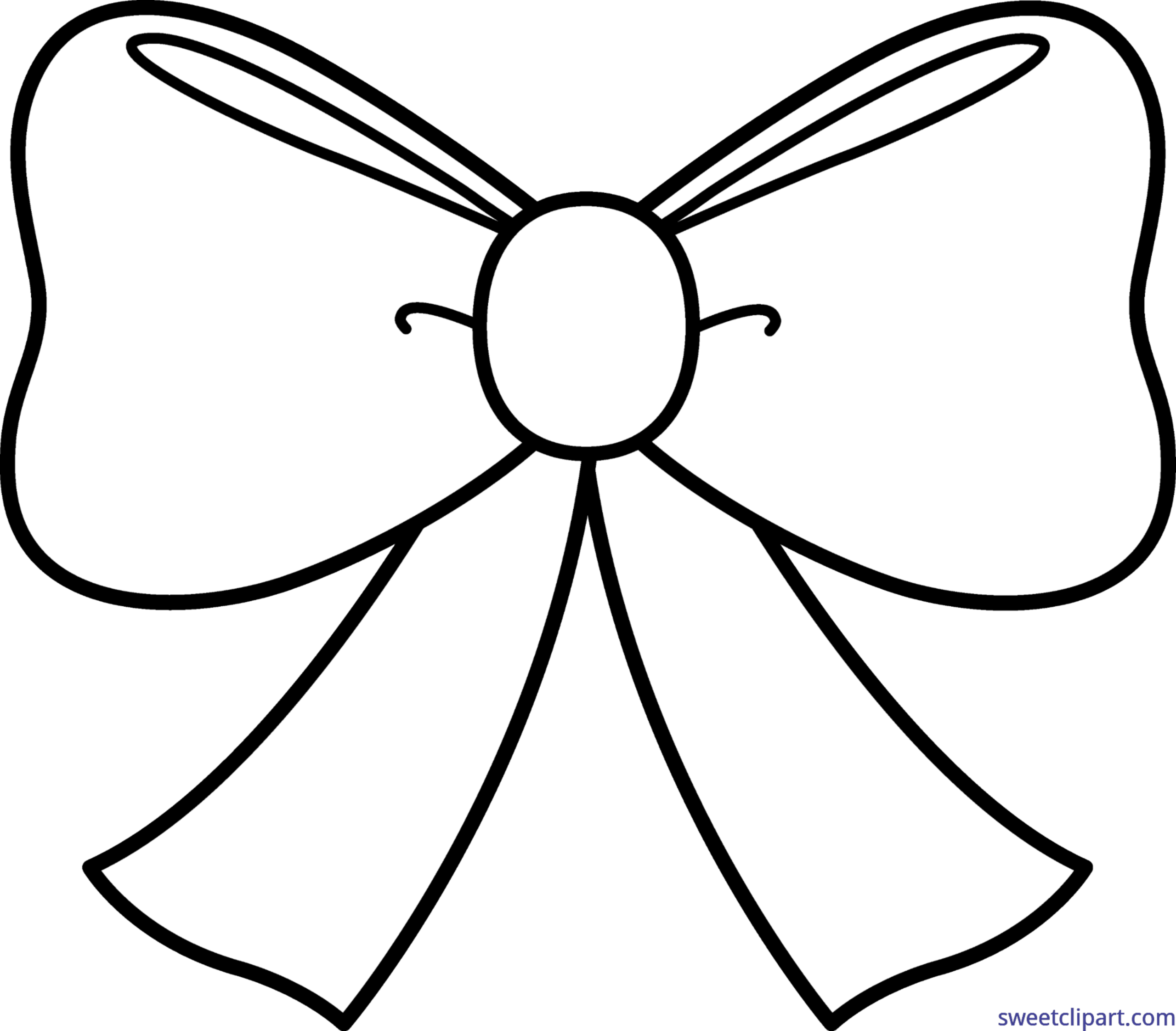 bow coloring page