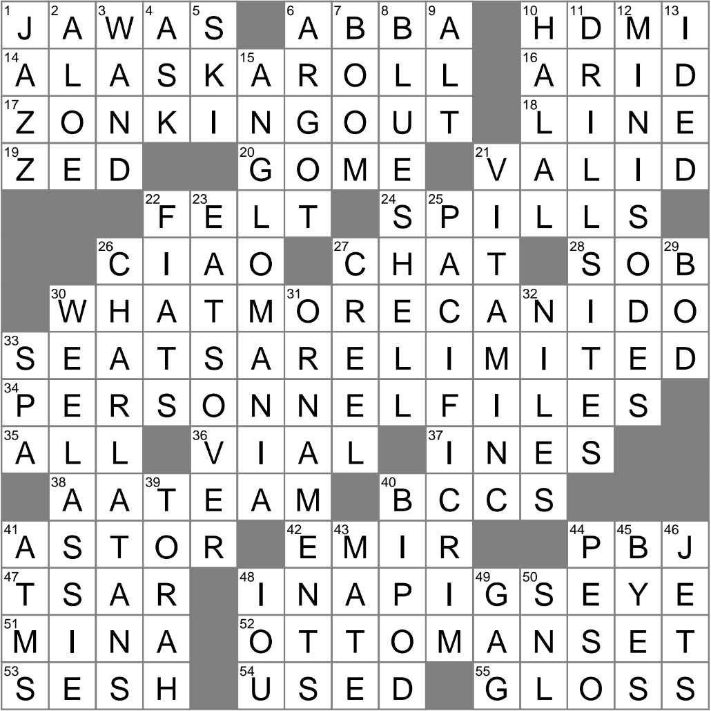 Taking Early Retirement Crossword Clue Archives LAXCrossword