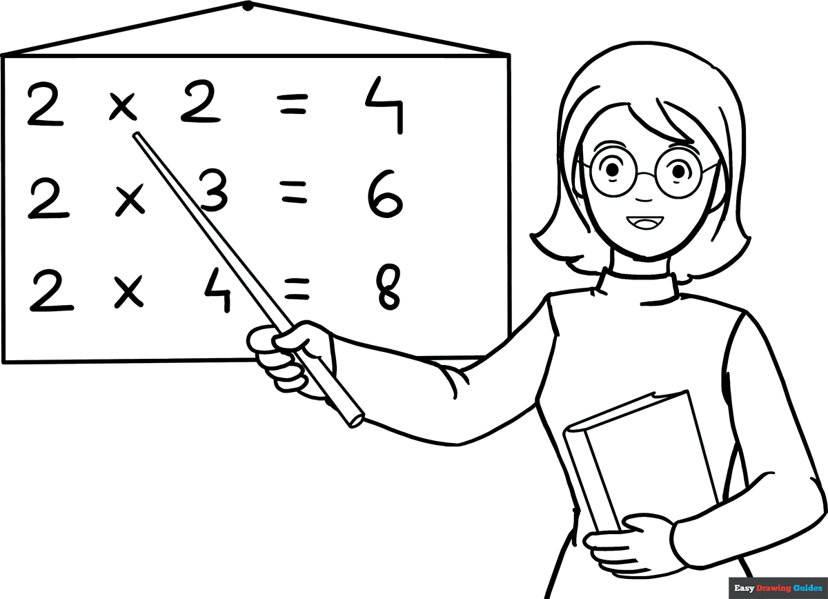 teacher coloring pages