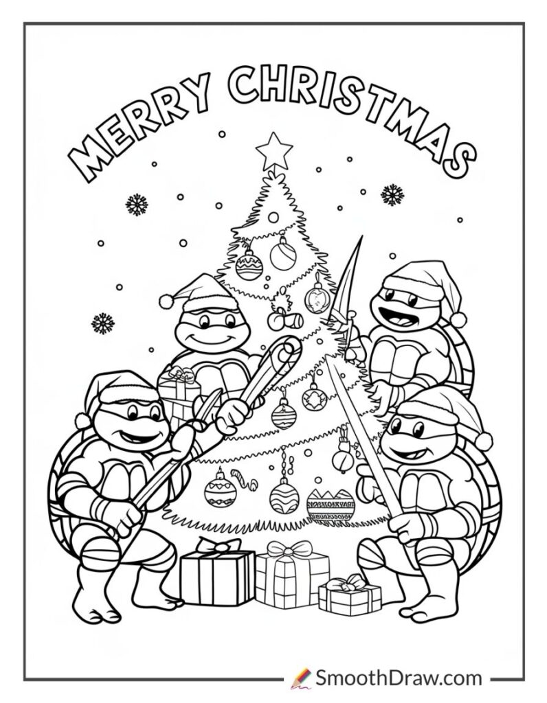 coloring pages ninja turtles