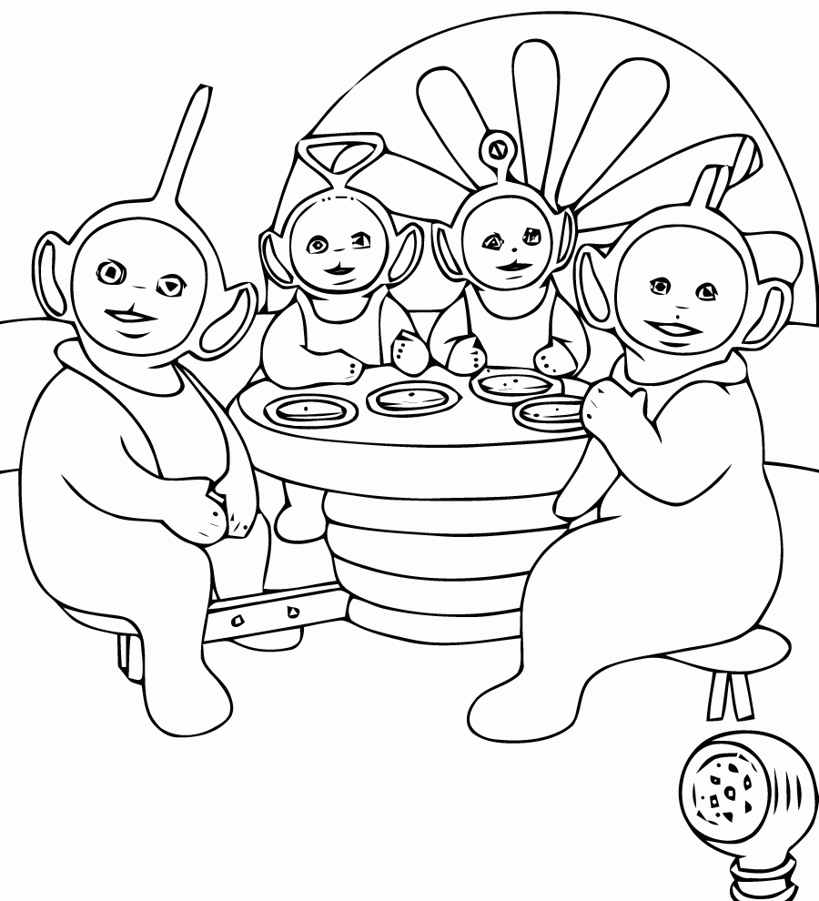 Teletubbies Coloring Page For Kids Teletubbies Coloring Pages