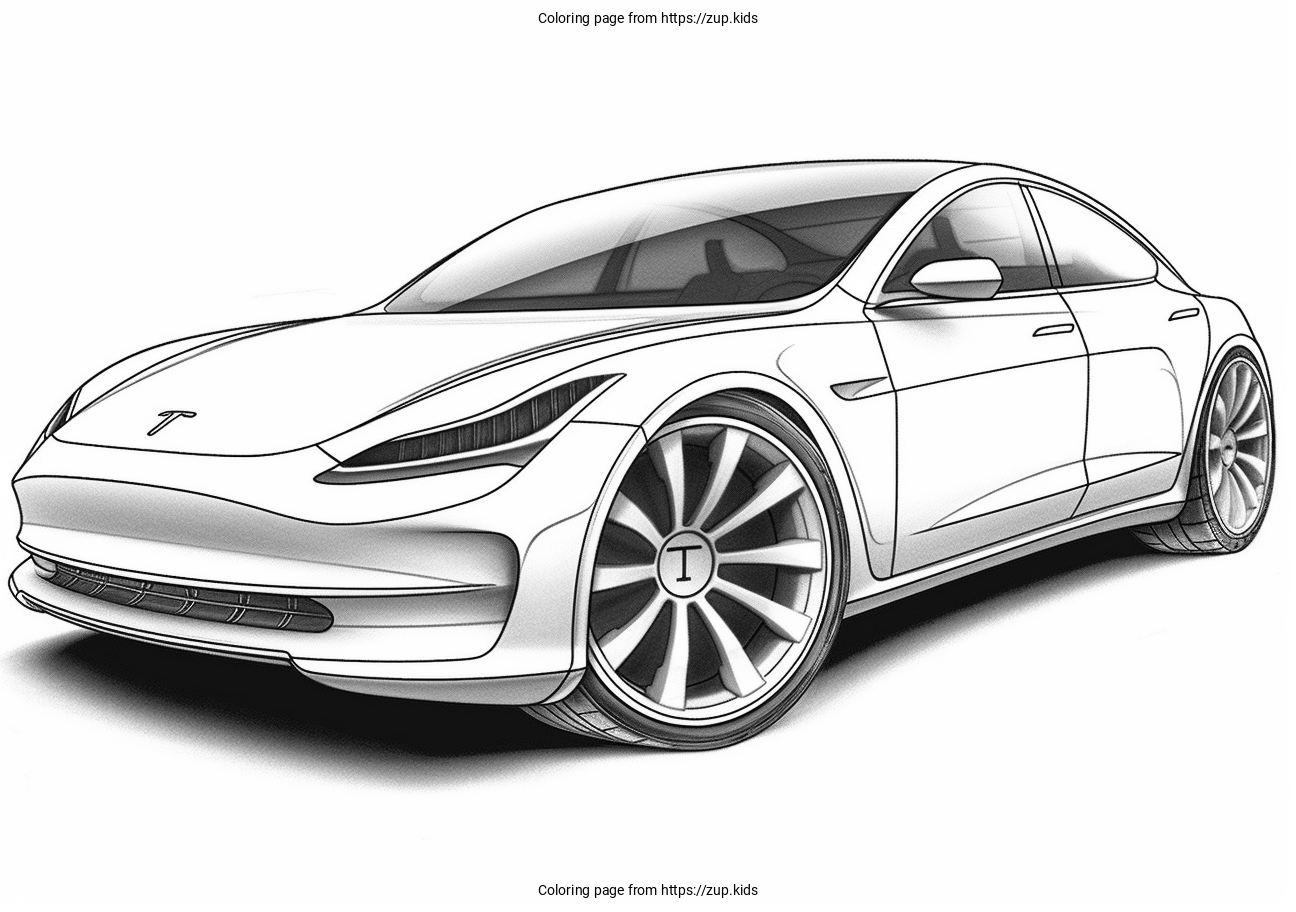 Tesla Coloring Page From Zup kids Tesla Coloring Page From Zup kids