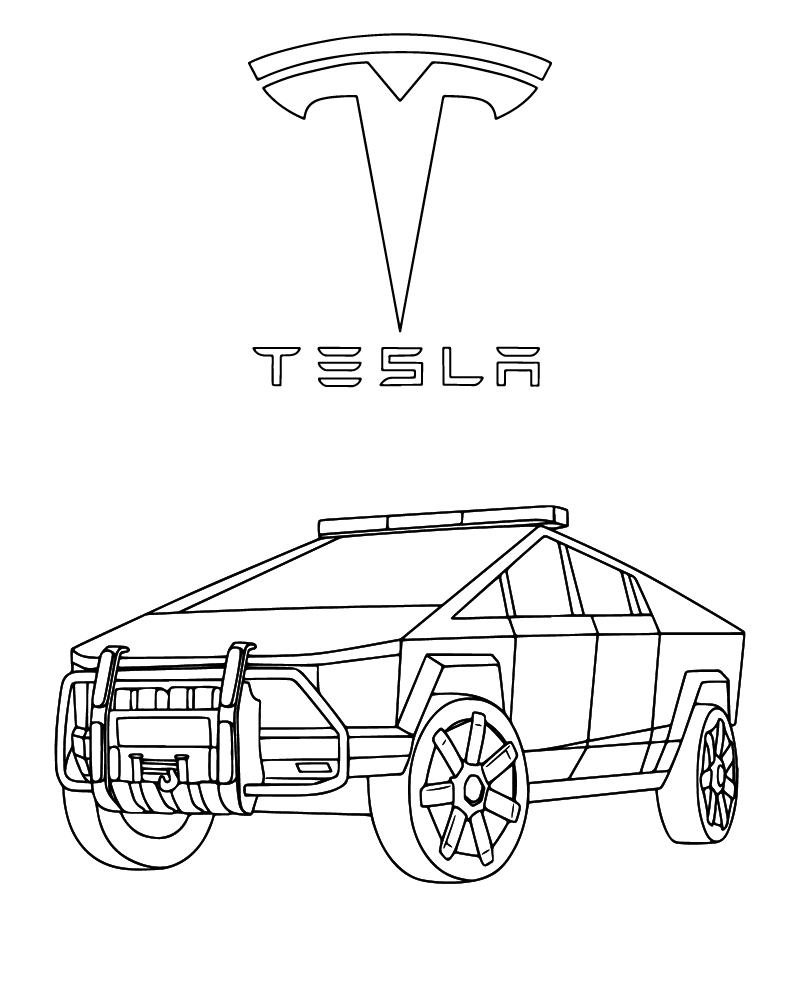 Tesla Coloring Pages Tesla Coloring Pages