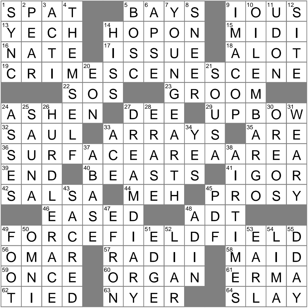 quarrel crossword clue