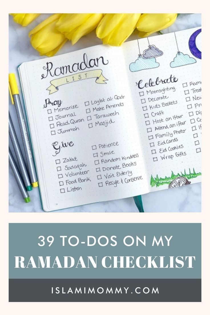 The 39 To Dos On My Ramadan Checklist Natasha Khan Kazi