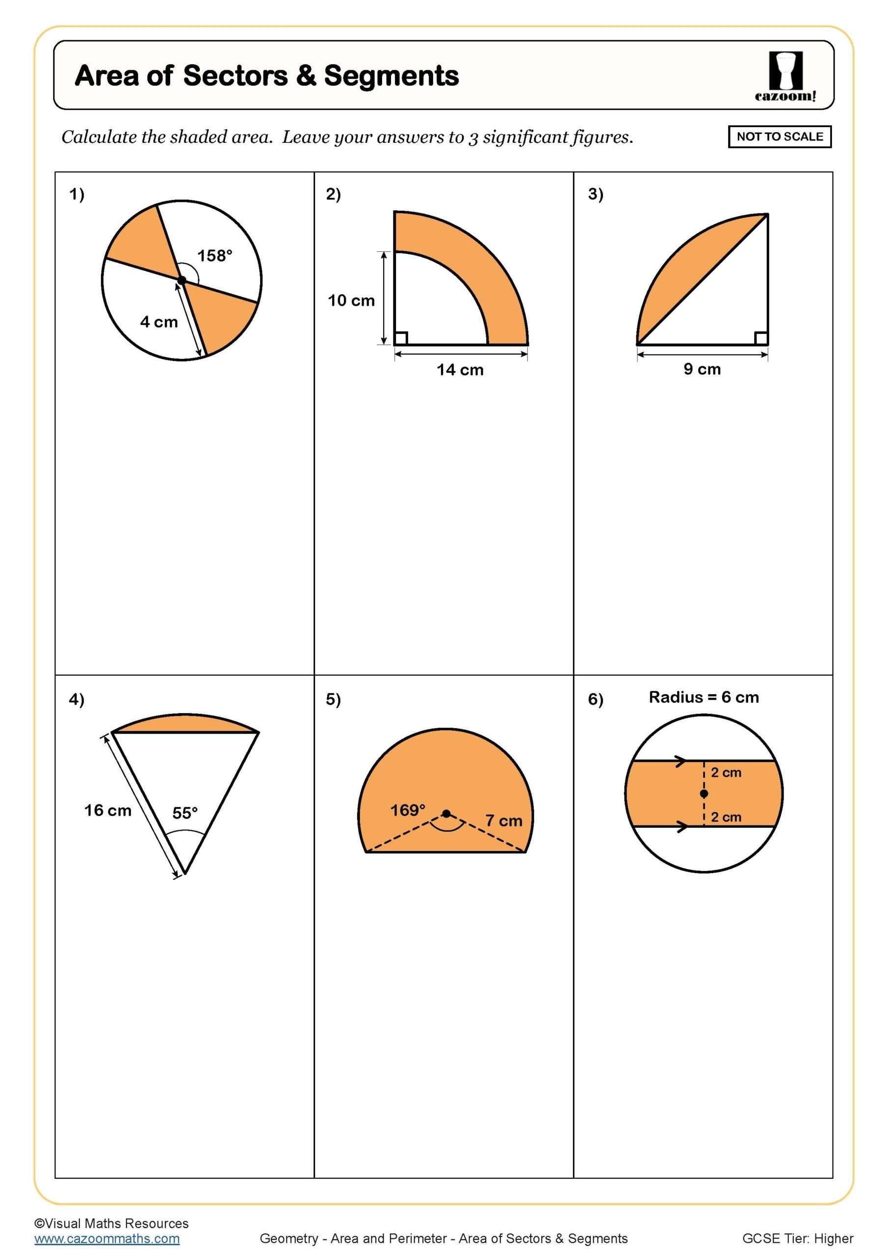 arc length and sector area worksheet arc length and sector area worksheet