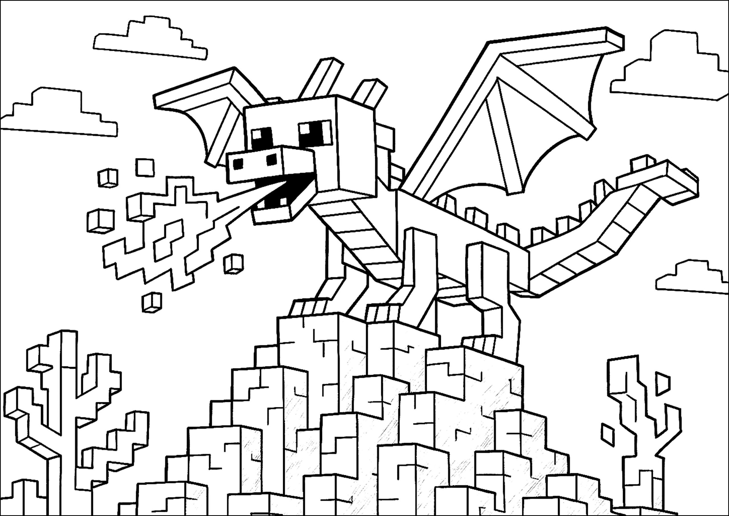 minecraft coloring pages print