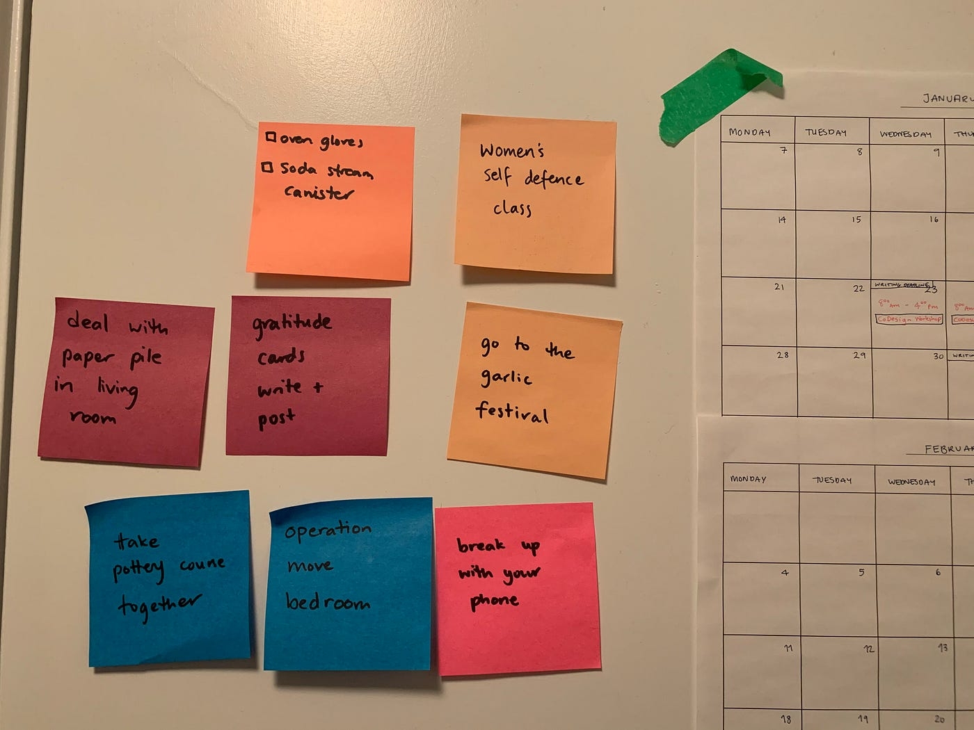 post it notes to do list