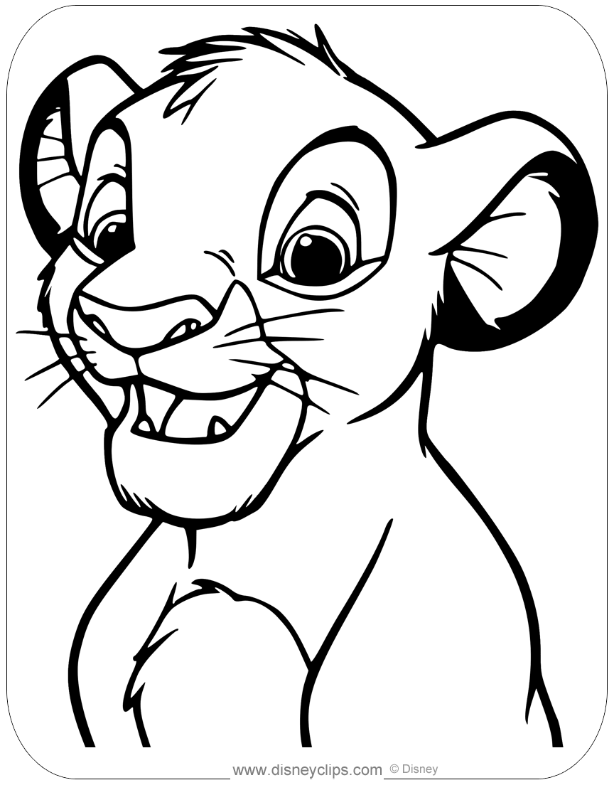 simba coloring pages simba coloring pages