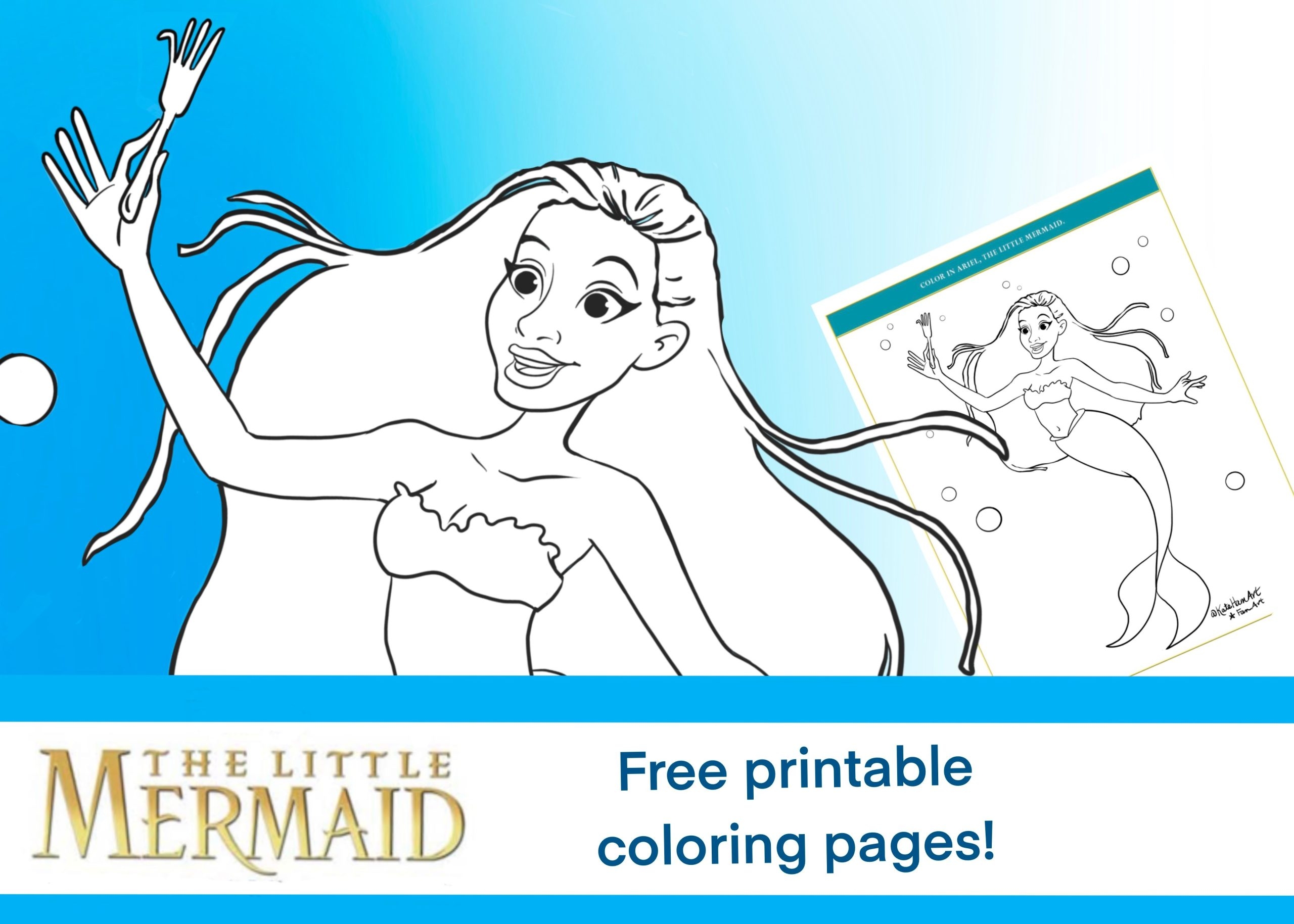 The Little Mermaid Coloring Pages Halle Bailey The Little Mermaid Coloring Pages Halle Bailey
