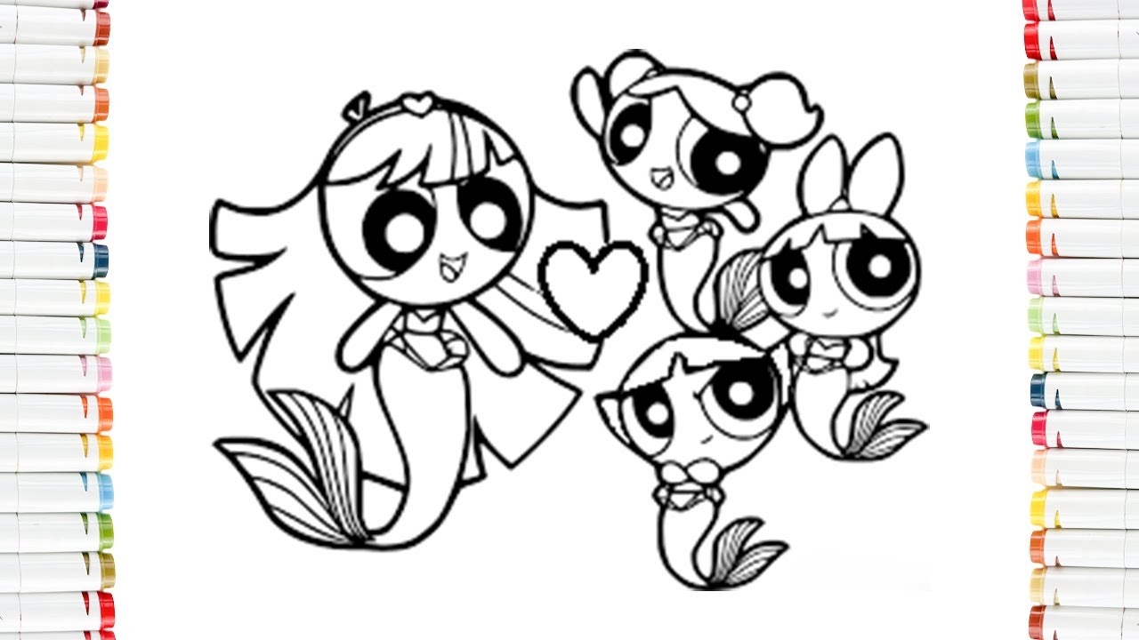 powerpuff coloring pages