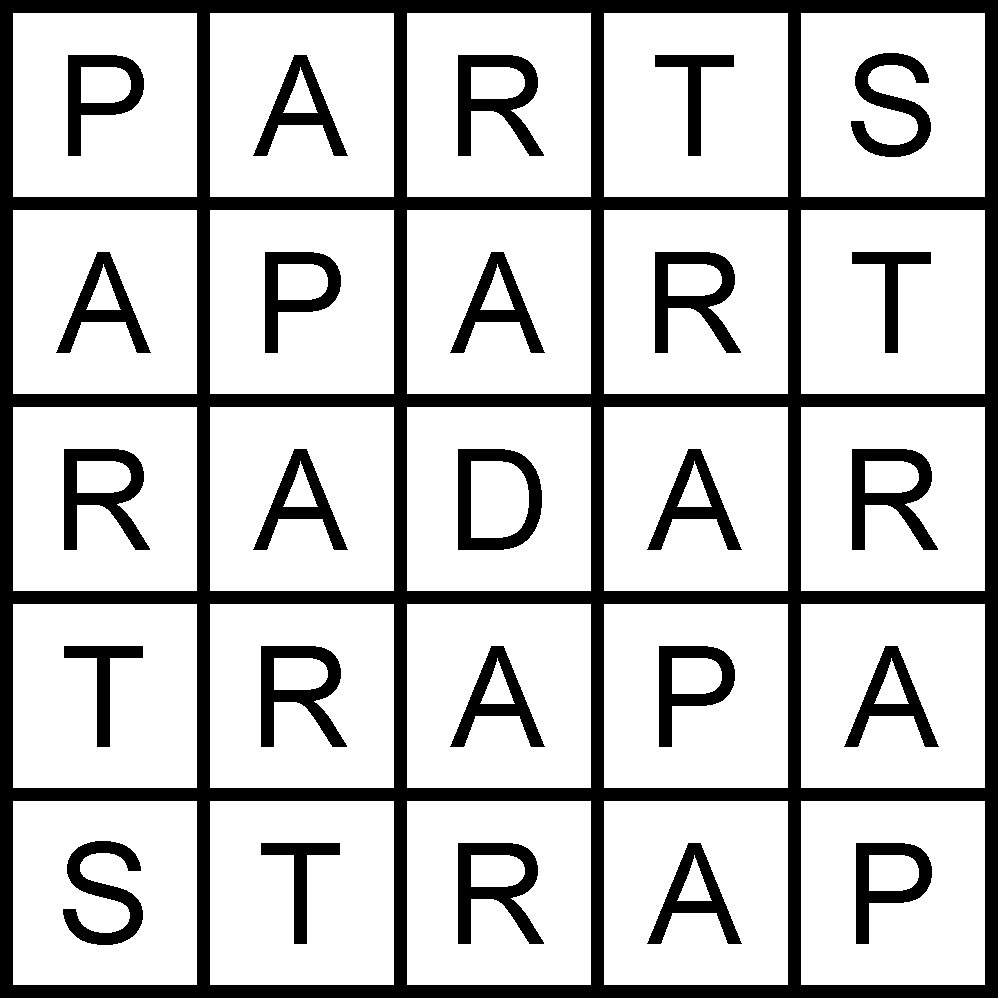 palindrome to believe in crossword